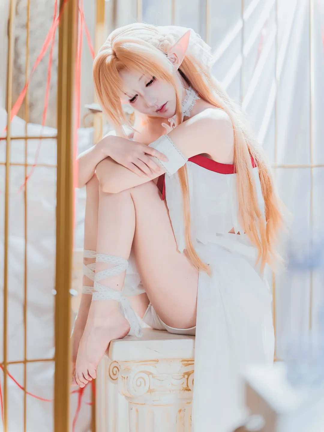二次元摄影, 亚丝娜cos, 刀剑神域, 精灵cosplay, cosplay客片 - 第1张
