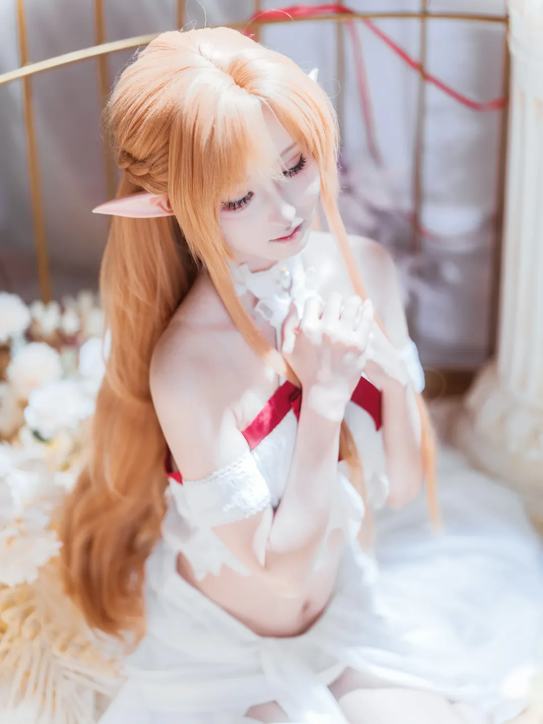 二次元摄影, 亚丝娜cos, 刀剑神域, 精灵cosplay, cosplay客片