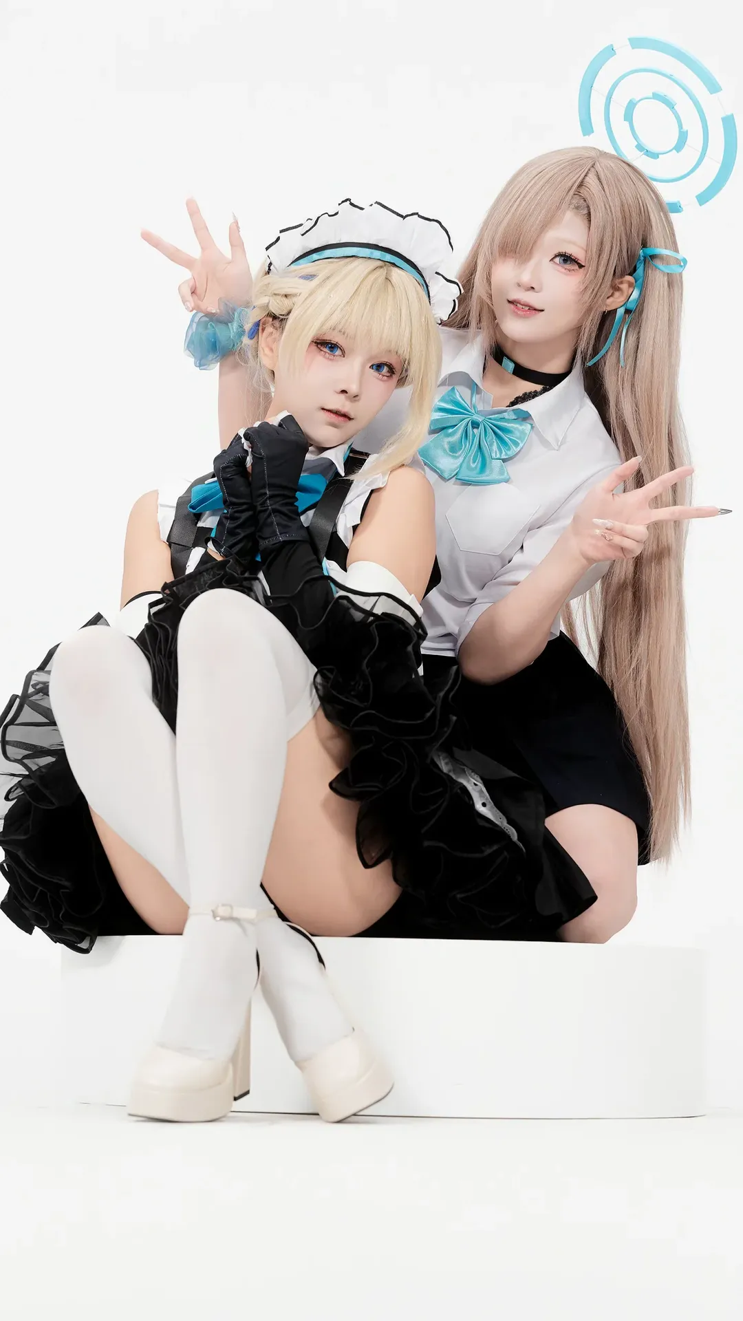 Character accuracy, Anime photography, Futuristic maid, 2D Cosplay, Duo interaction - Image 10