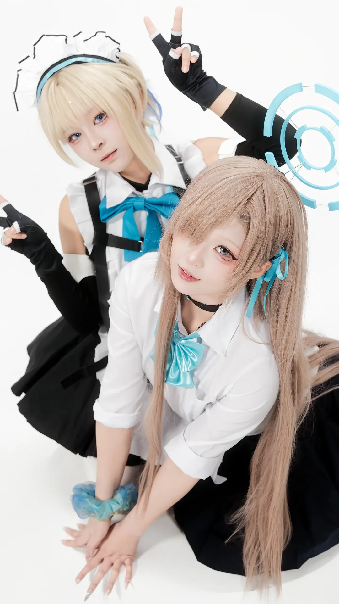 Character accuracy, Anime photography, Futuristic maid, 2D Cosplay, Duo interaction - Image 3