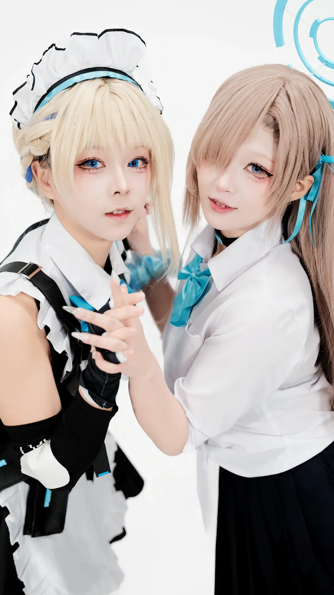 Character accuracy, Anime photography, Futuristic maid, 2D Cosplay, Duo interaction - Image 4