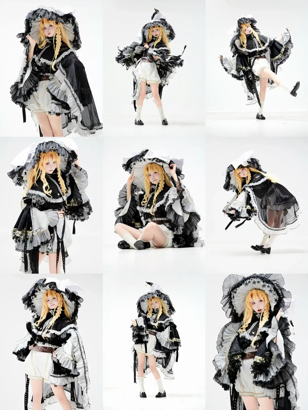 コスプレ, 東方Project, 霧雨魔理沙 コスプレ, スケッチ素材, 写真のポーズ - 1枚目