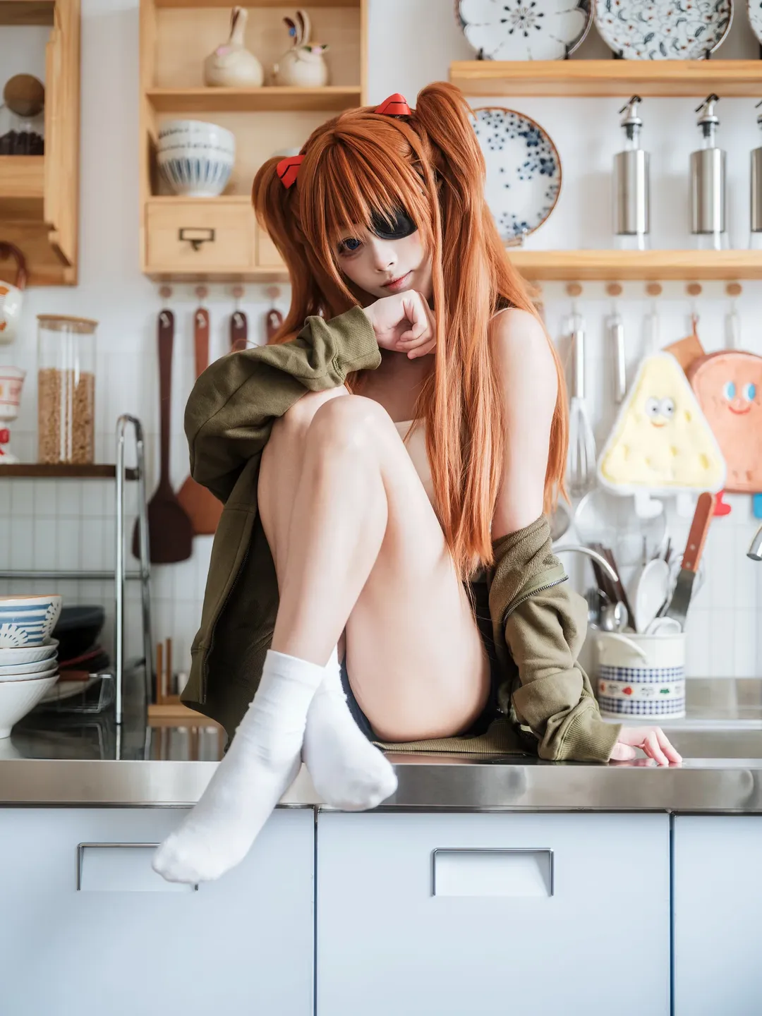 EVA, 明日香cos, 新世纪福音战士, 二次元日常, 厨房写真 - 第1张