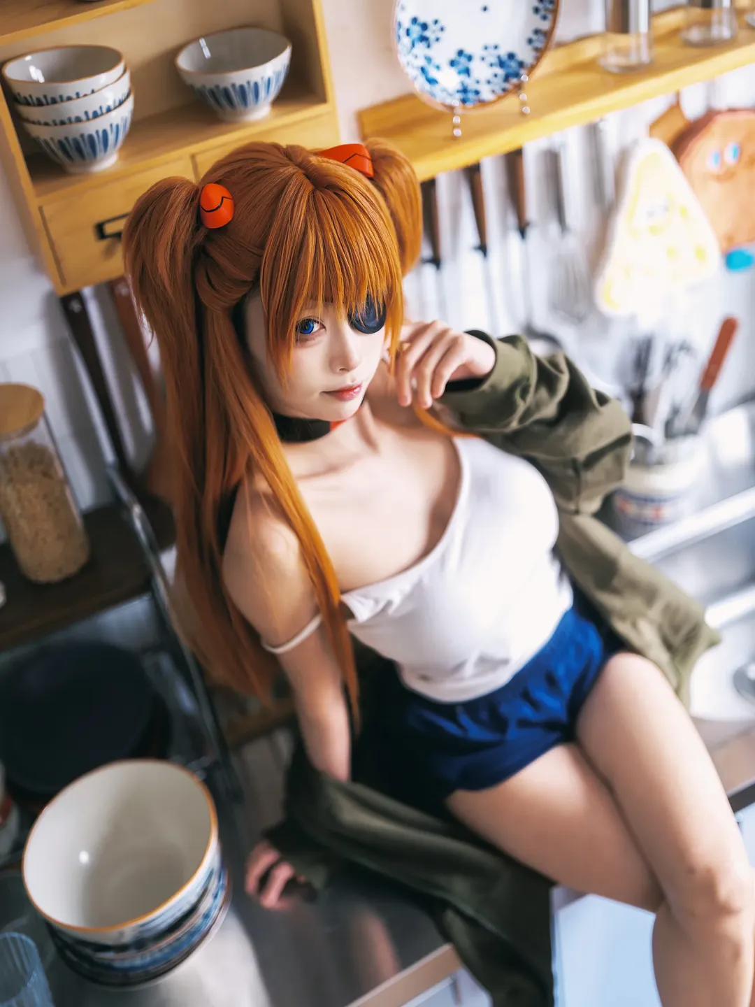 EVA, 明日香cos, 新世纪福音战士, 二次元日常, 厨房写真 - 第2张