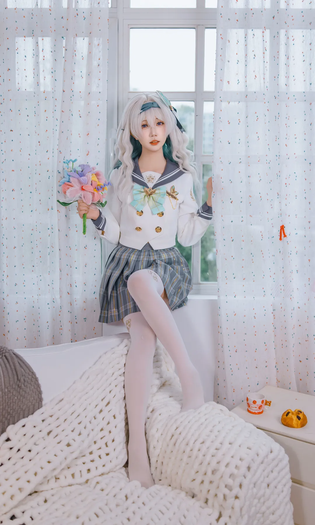 崩坏3, cosplay, 流萤cos, 日系小清新, jk制服 - 第12张