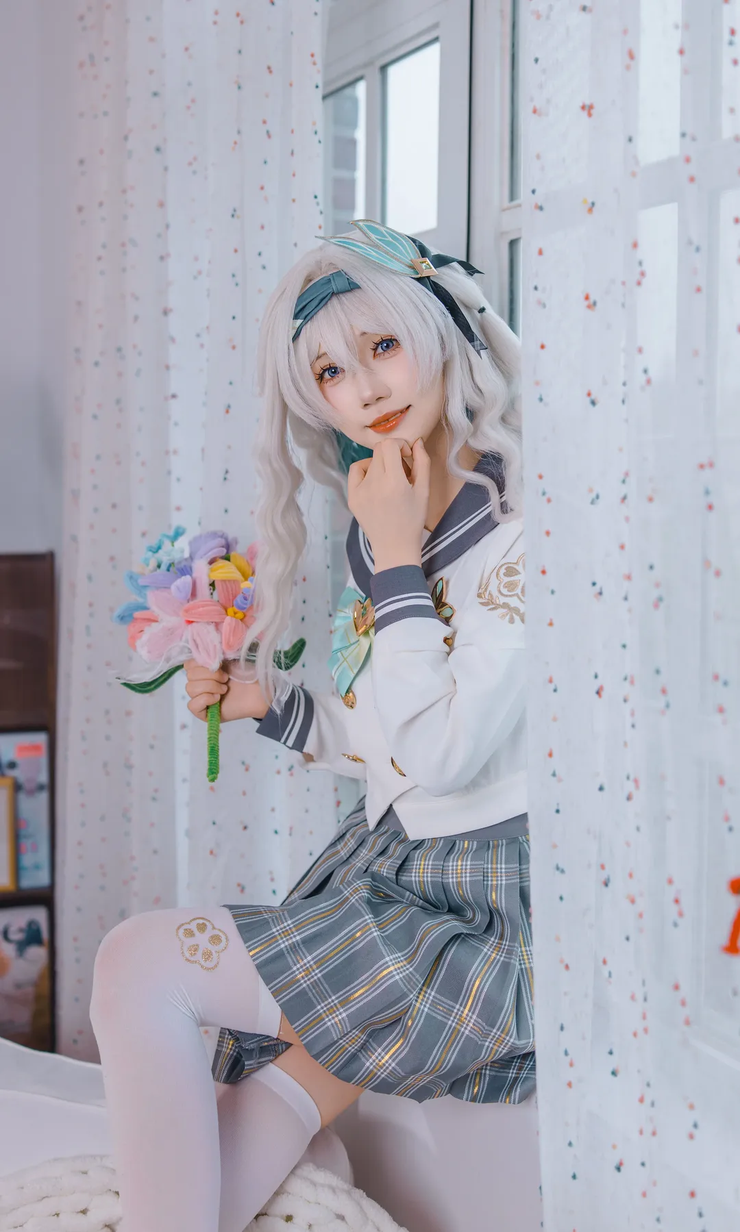 崩坏3, cosplay, 流萤cos, 日系小清新, jk制服 - 第13张