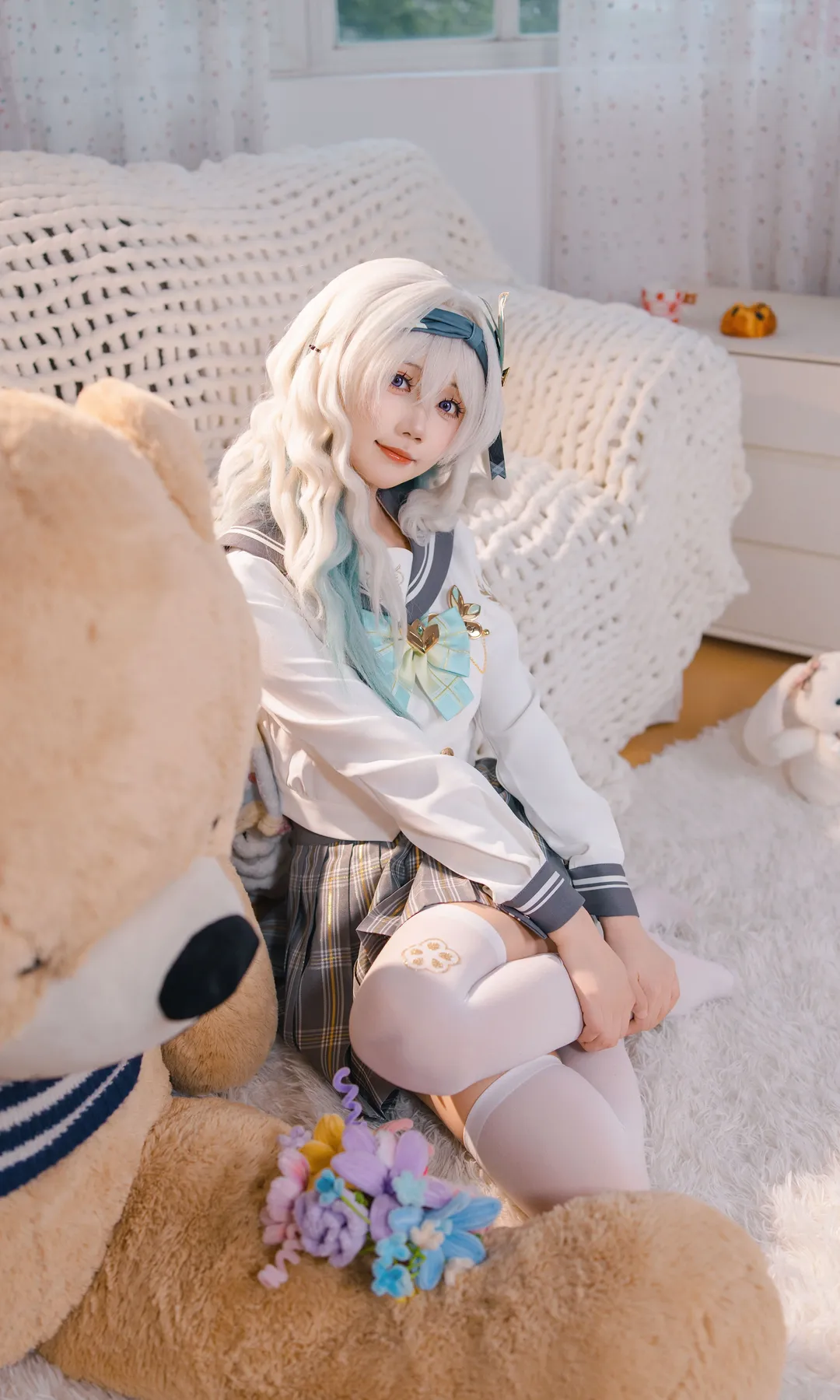 崩坏3, cosplay, 流萤cos, 日系小清新, jk制服 - 第6张