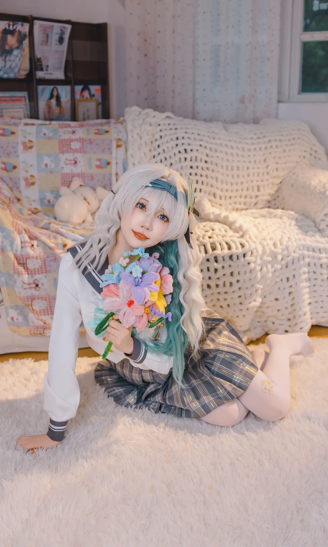 二次元摄影, 崩坏星穹铁道, 流萤cos, 日系小清新, jk制服 - 第10张
