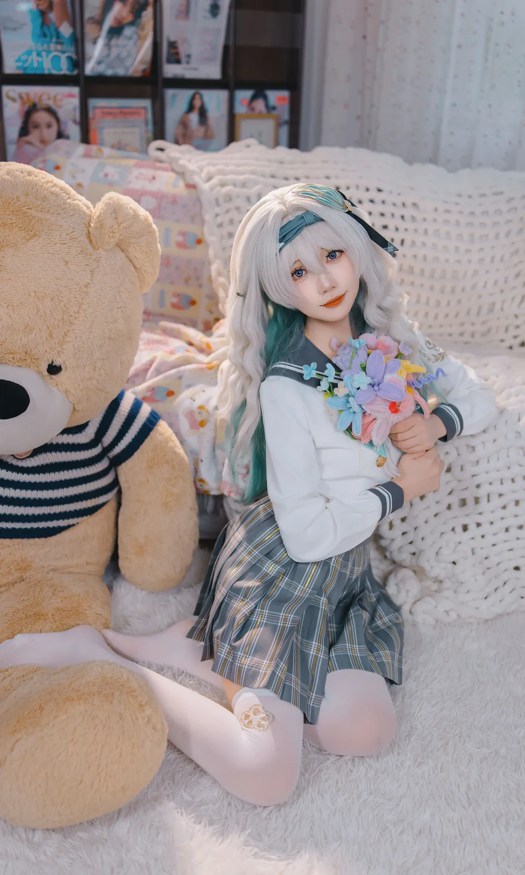 二次元摄影, 崩坏星穹铁道, 流萤cos, 日系小清新, jk制服 - 第11张