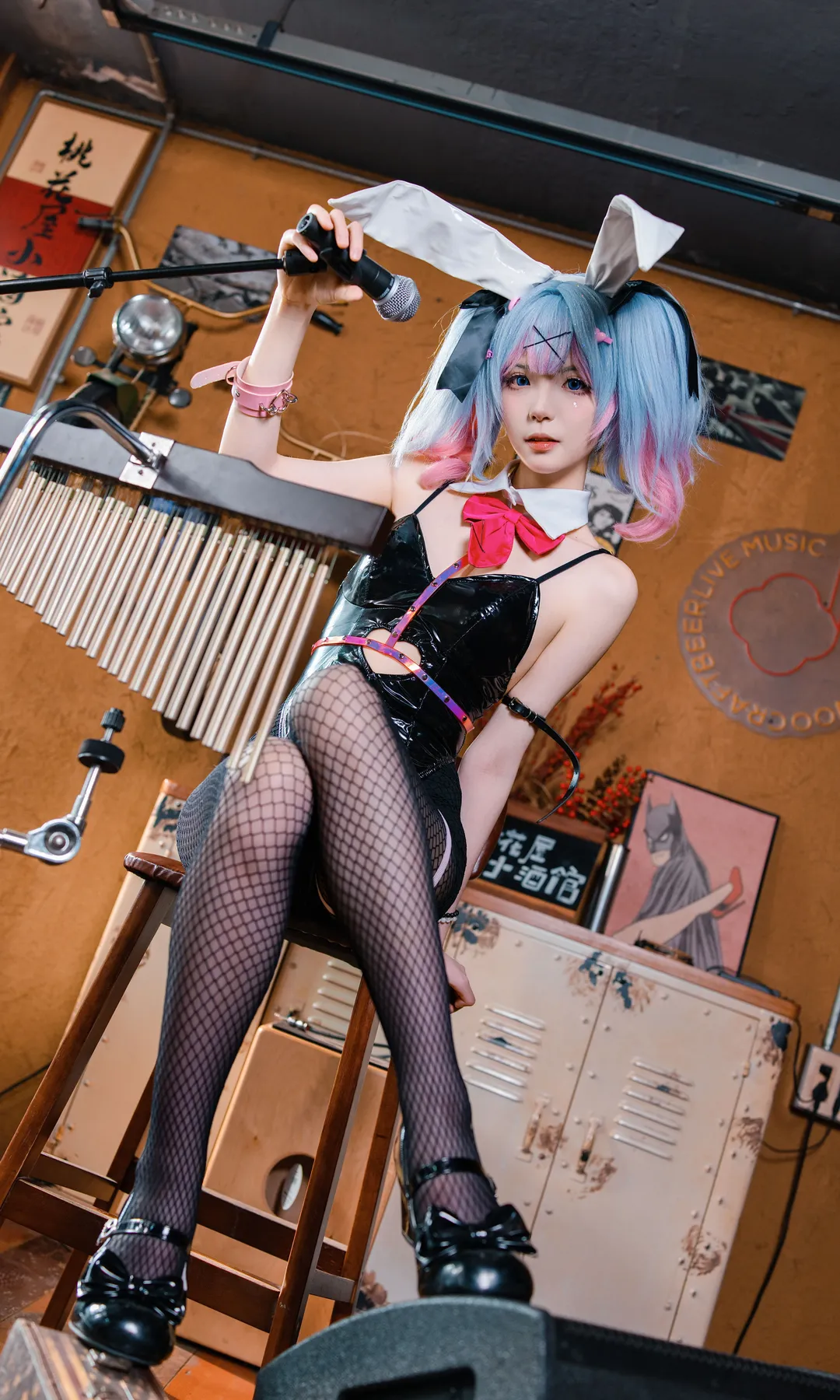 cosplay, 兔女郎, 初音未来, 初音未来cos, 舞台风