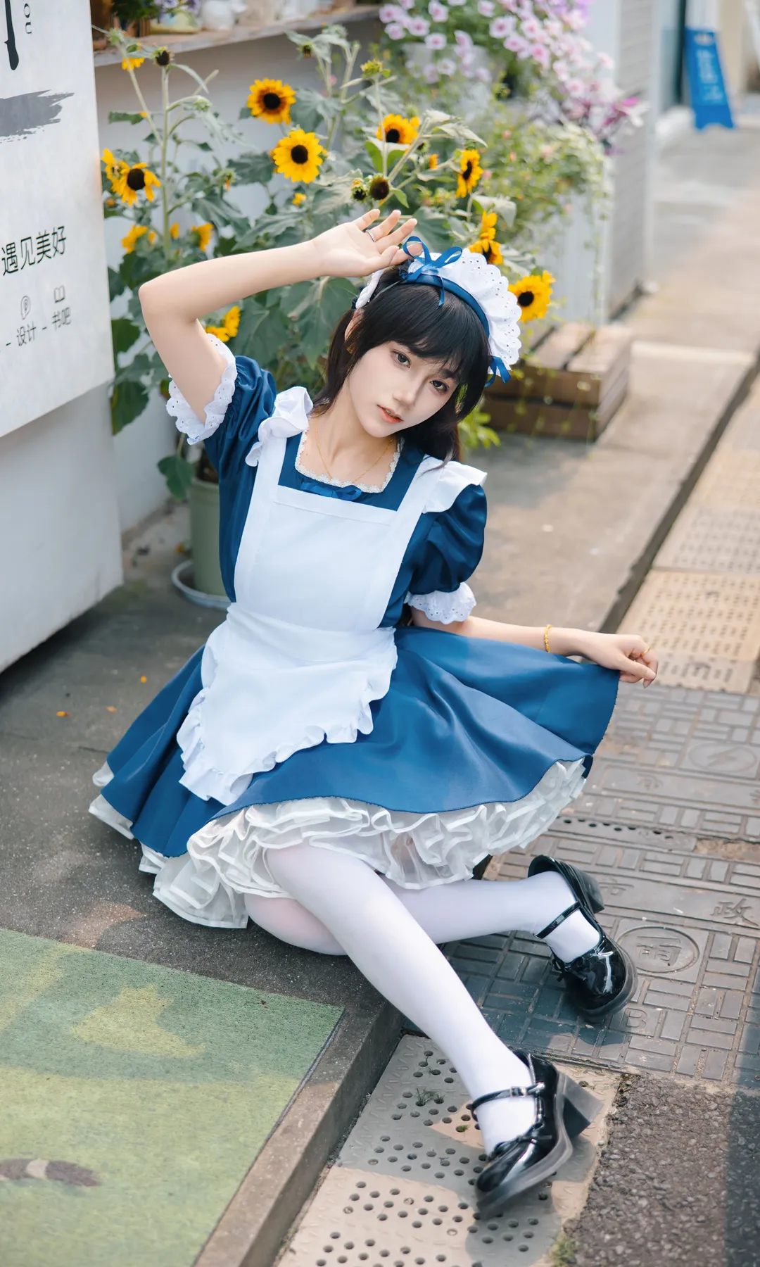 cosplay, 二次元摄影, 女仆装, 日系小清新, 蓝白穿搭 - 第10张