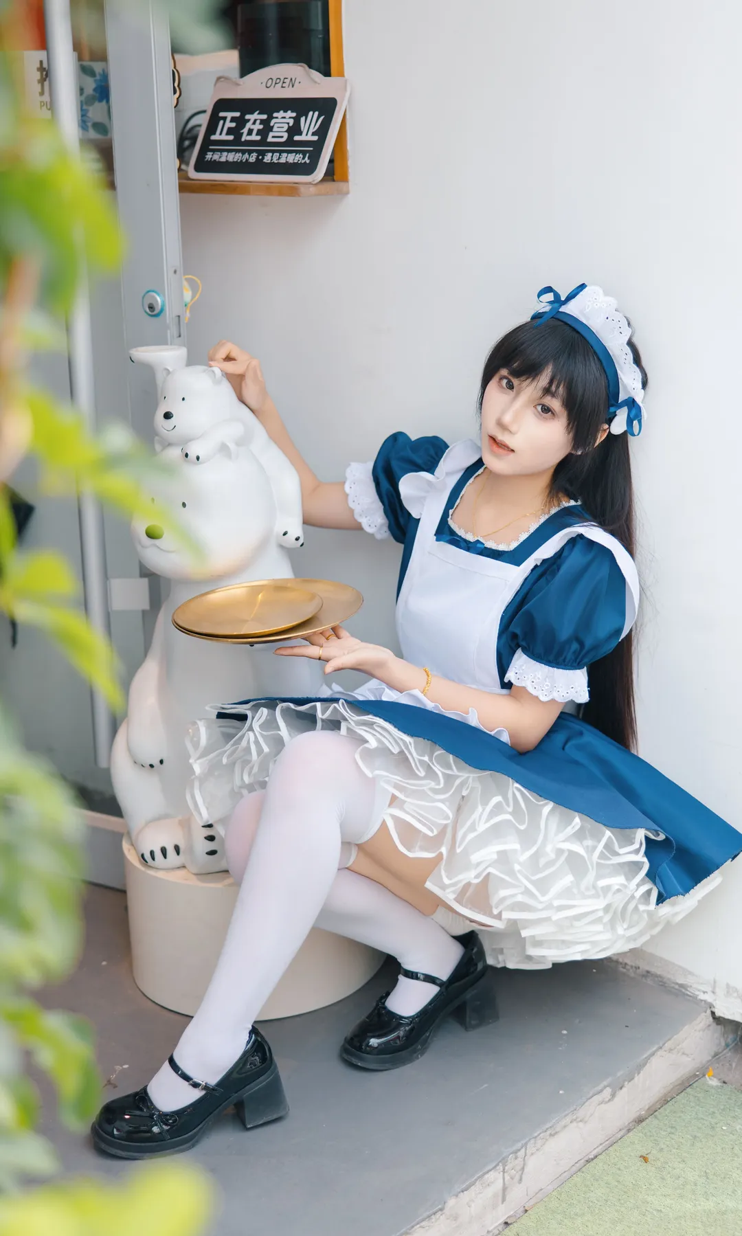 cosplay, 二次元摄影, 女仆装, 日系小清新, 蓝白穿搭 - 第11张