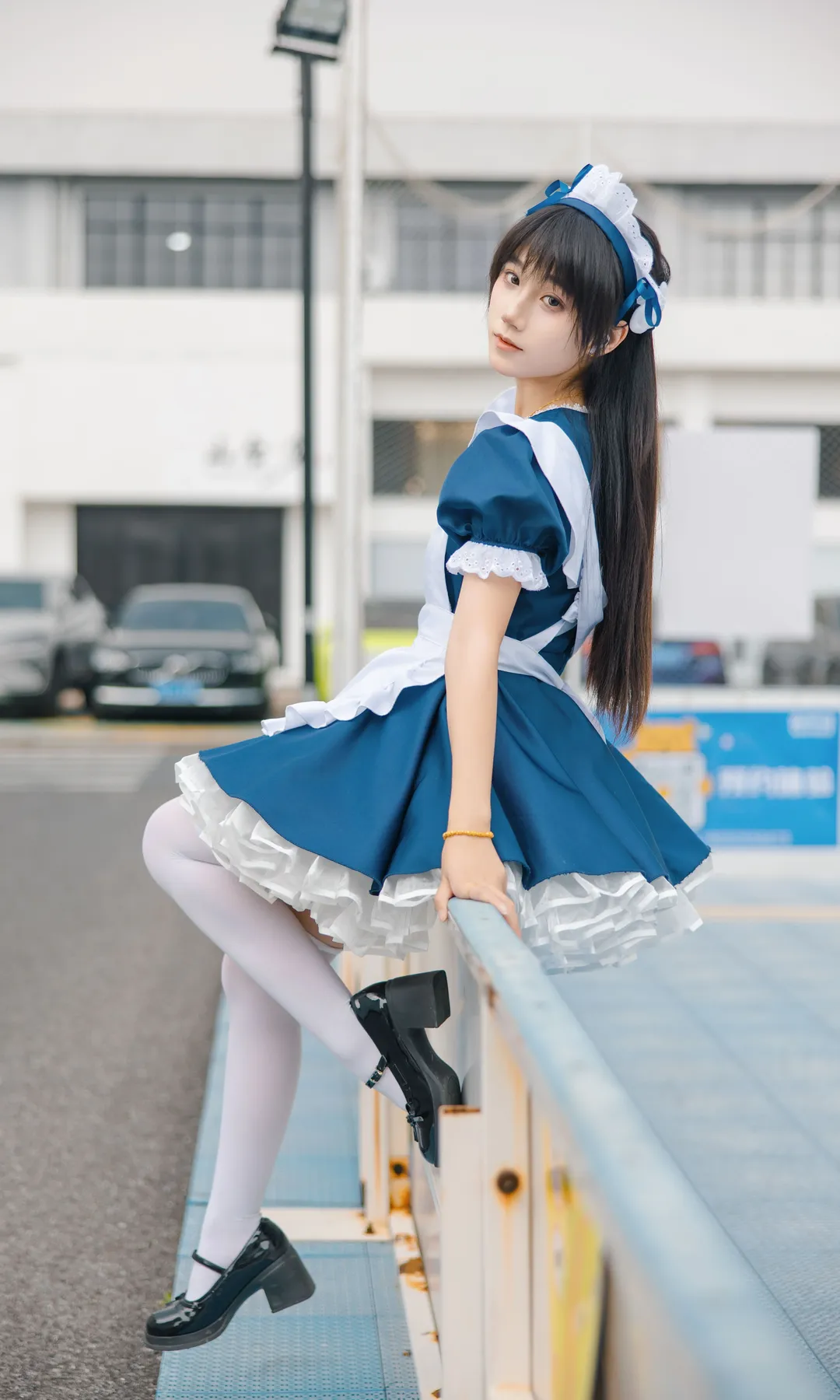 cosplay, 二次元摄影, 女仆装, 日系小清新, 蓝白穿搭 - 第12张