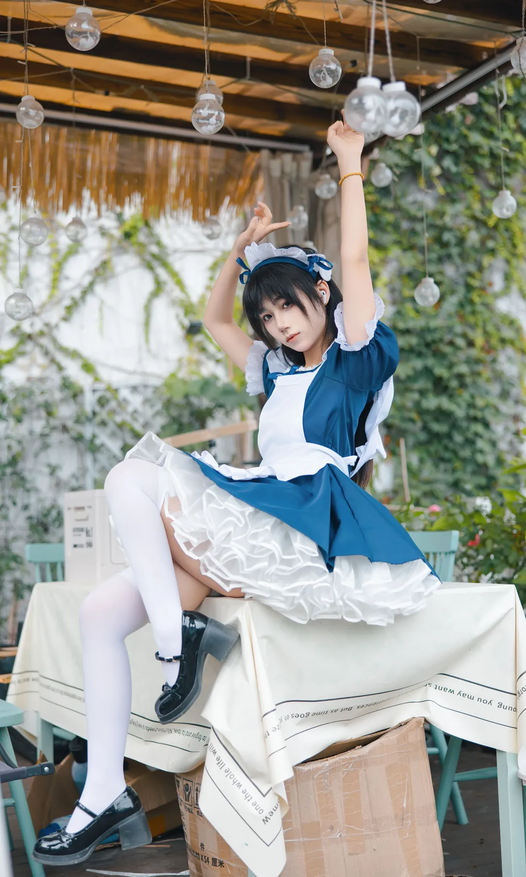 cosplay, 二次元摄影, 女仆装, 日系小清新, 蓝白穿搭 - 第3张