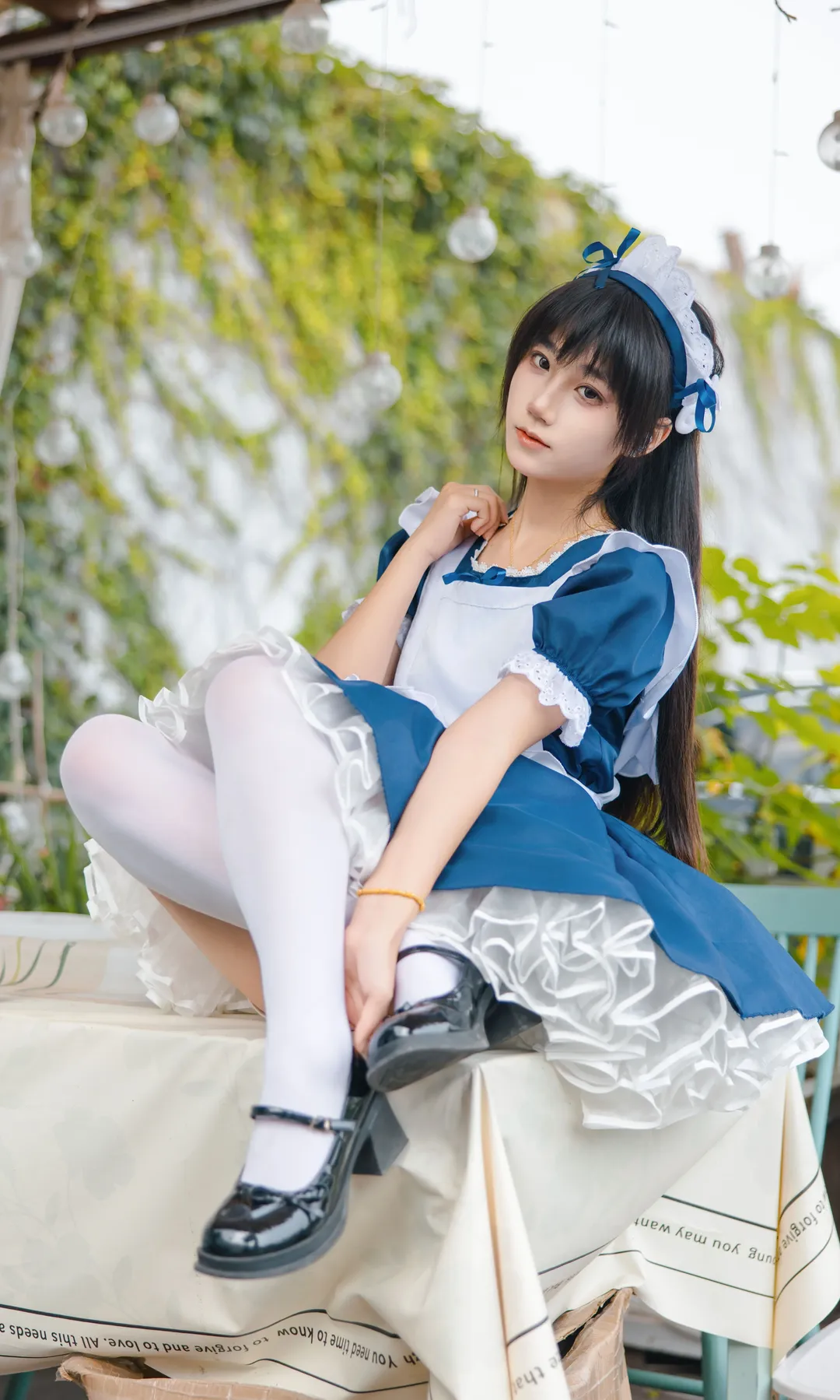 cosplay, 二次元摄影, 女仆装, 日系小清新, 蓝白穿搭 - 第4张