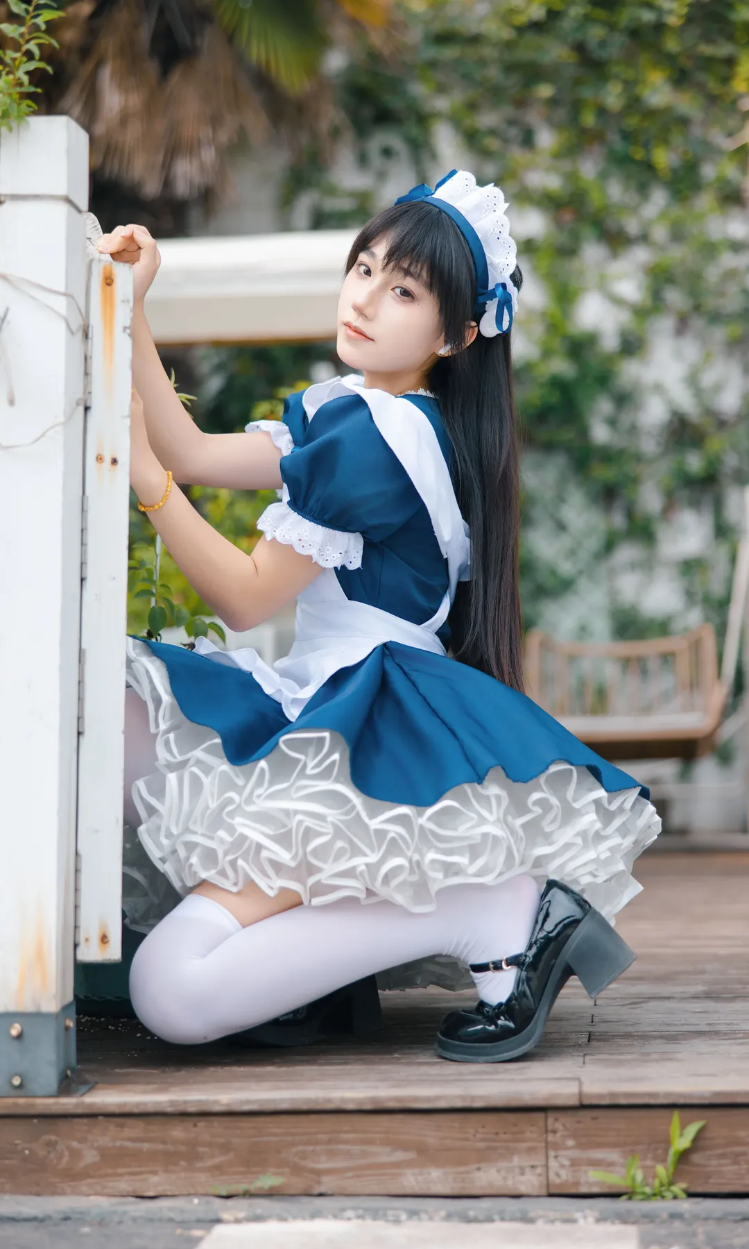 cosplay, 二次元摄影, 女仆装, 日系小清新, 蓝白穿搭 - 第6张