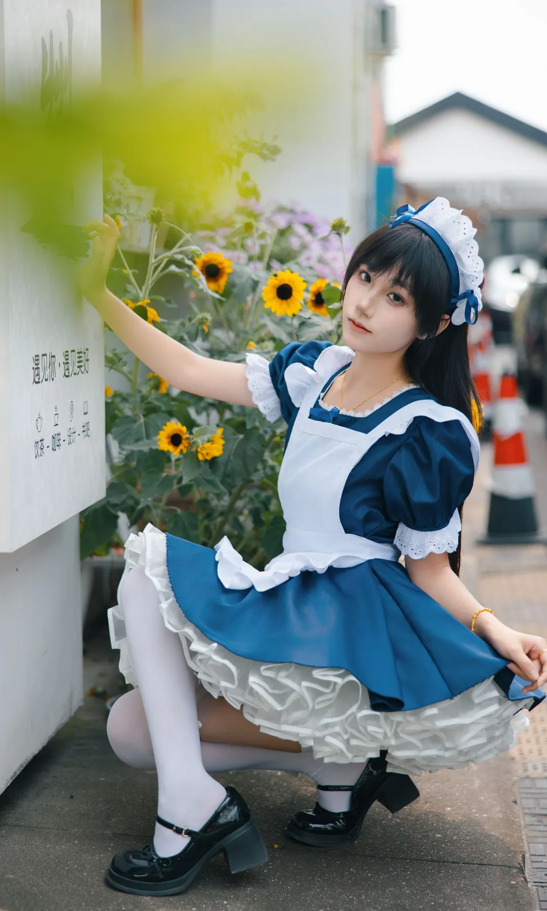 cosplay, 二次元摄影, 女仆装, 日系小清新, 蓝白穿搭 - 第9张
