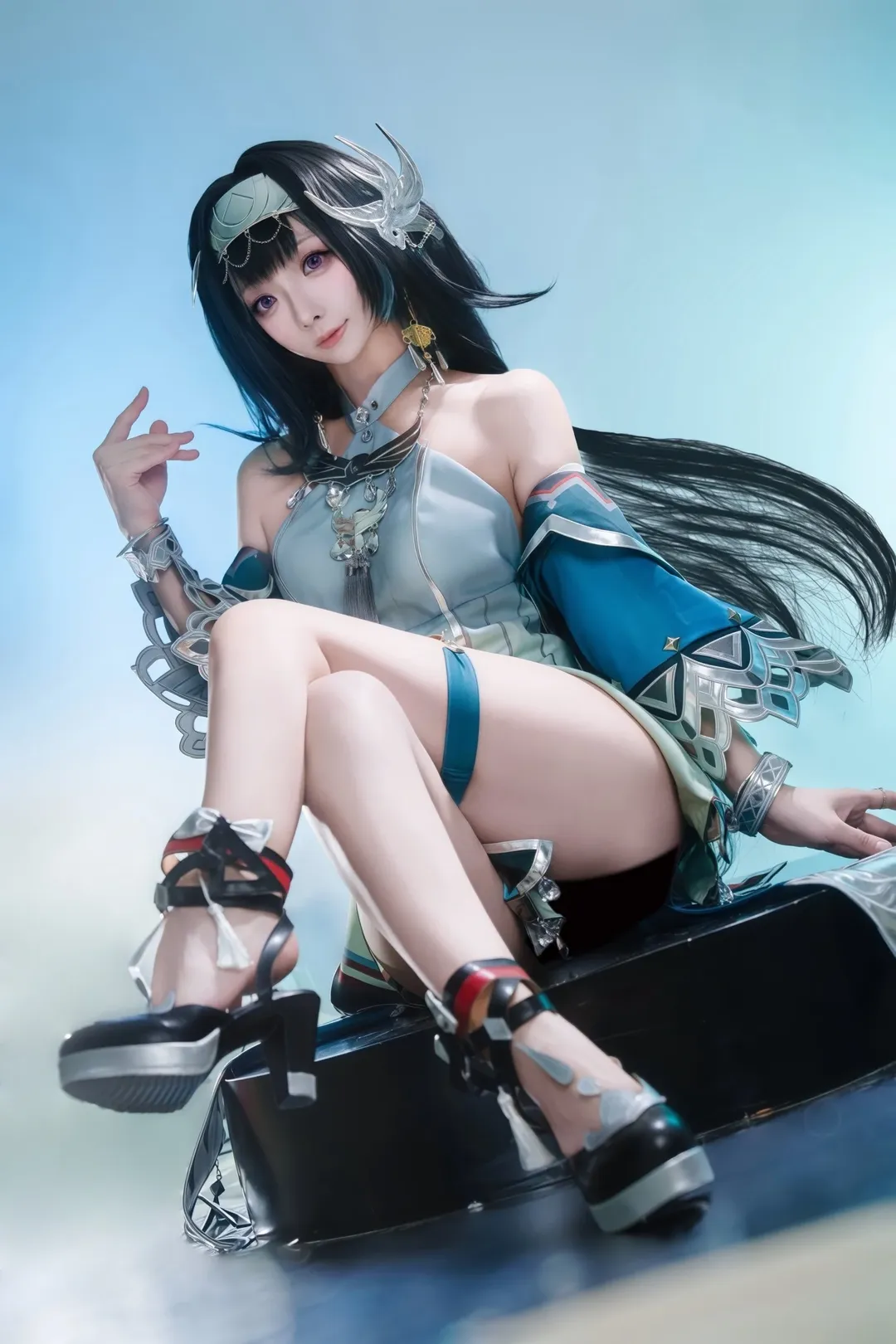 原神, コスプレ, 藍硯コスプレ, 民族風, シルバーアクセサリー - 2枚目