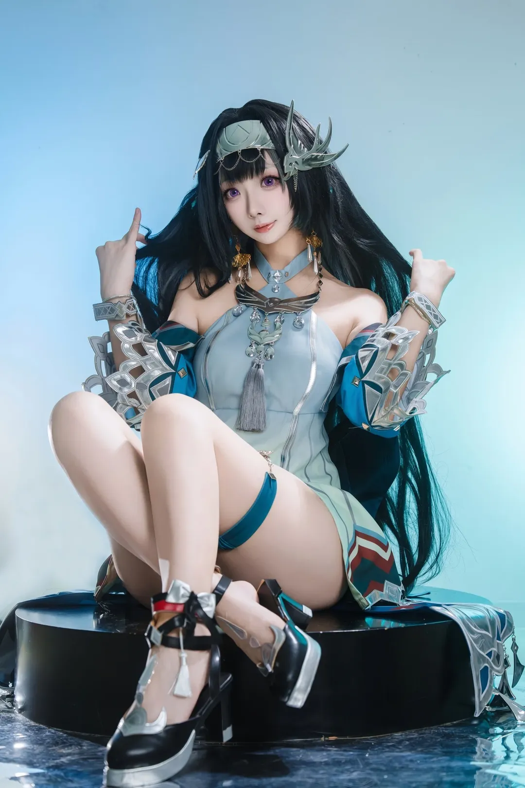 原神, コスプレ, 藍硯コスプレ, 民族風, シルバーアクセサリー - 4枚目
