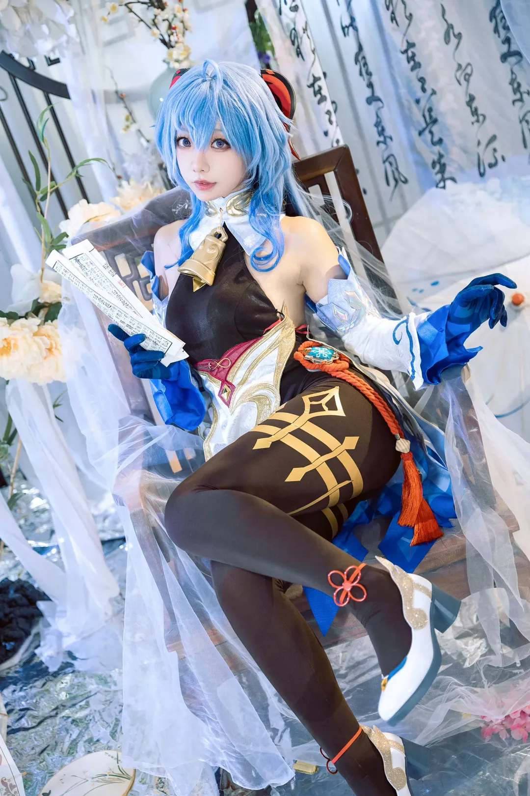 Genshin Impact, Ganyu Cosplay, Coco-goat, Photo poses, Cosplay sharing - Image 2