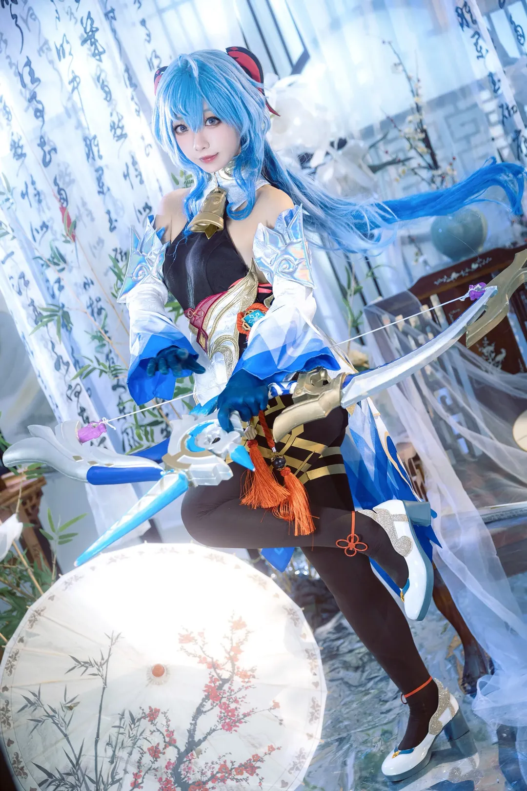 Genshin Impact, Ganyu Cosplay, Coco-goat, Photo poses, Cosplay sharing - Image 4