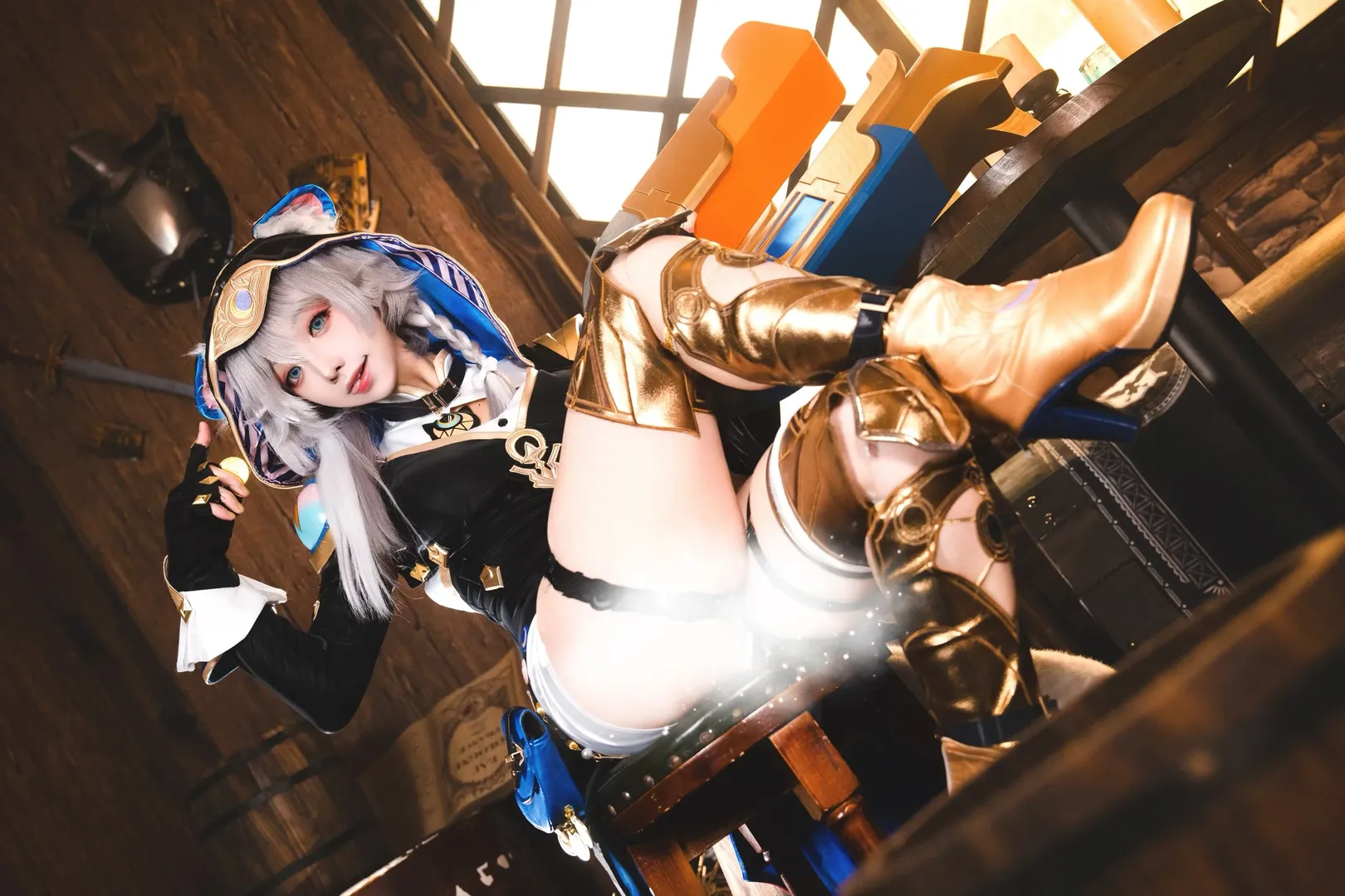 雰囲気, コスプレ, 室内撮影, 鎧のデザイン, 質感表現 - 3枚目