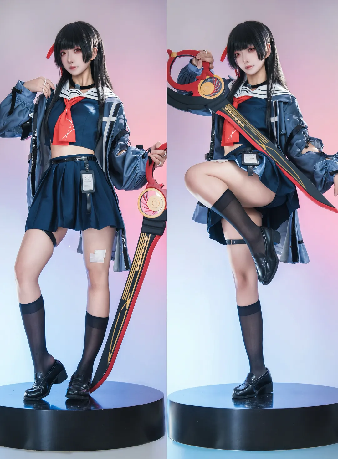 鸣潮, 千咲cos, 制服, JKcos, 黑长直 - 第1张