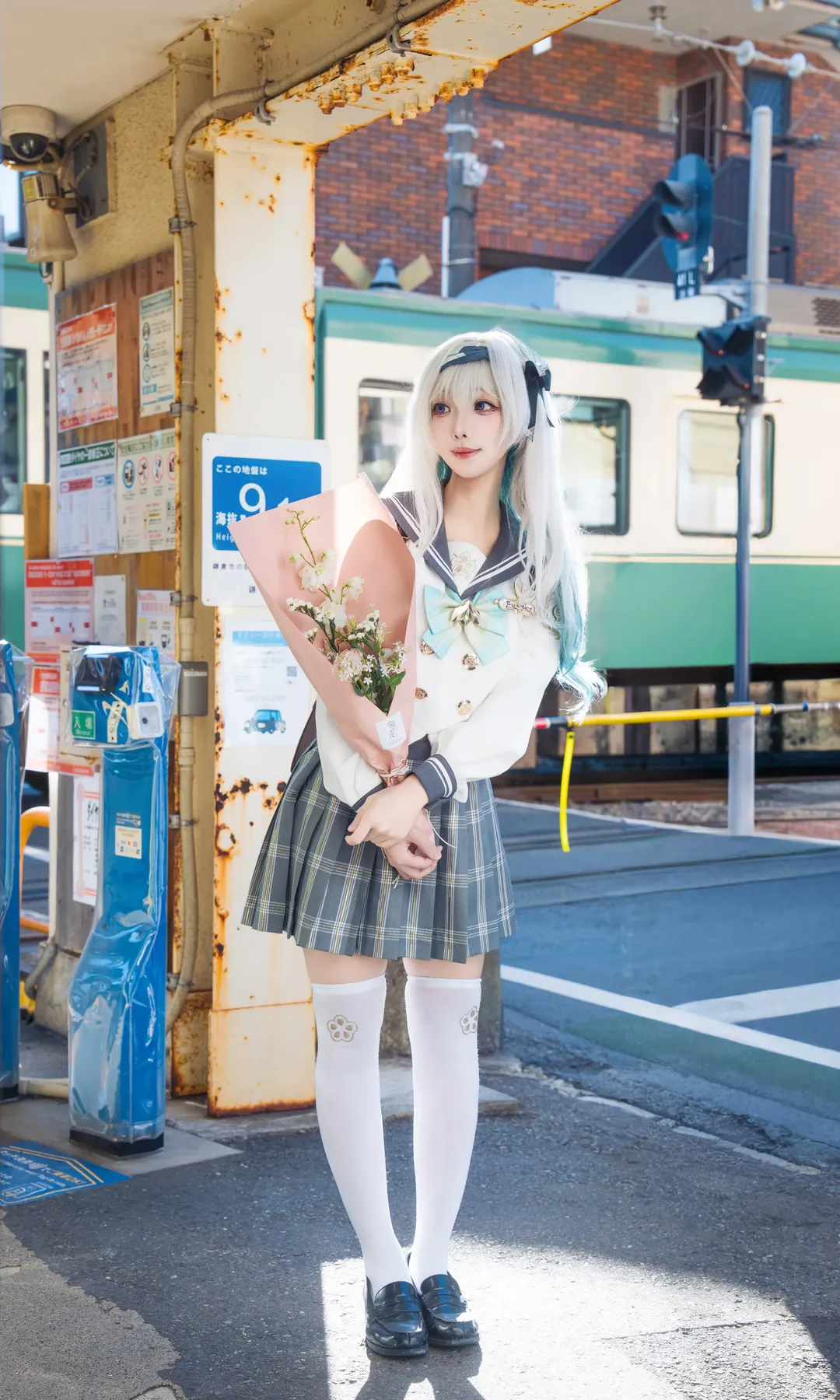ロールプレイ, 東京での撮影依頼, コスプレ外ロケ, 日本風写真, 桜の季節の撮影