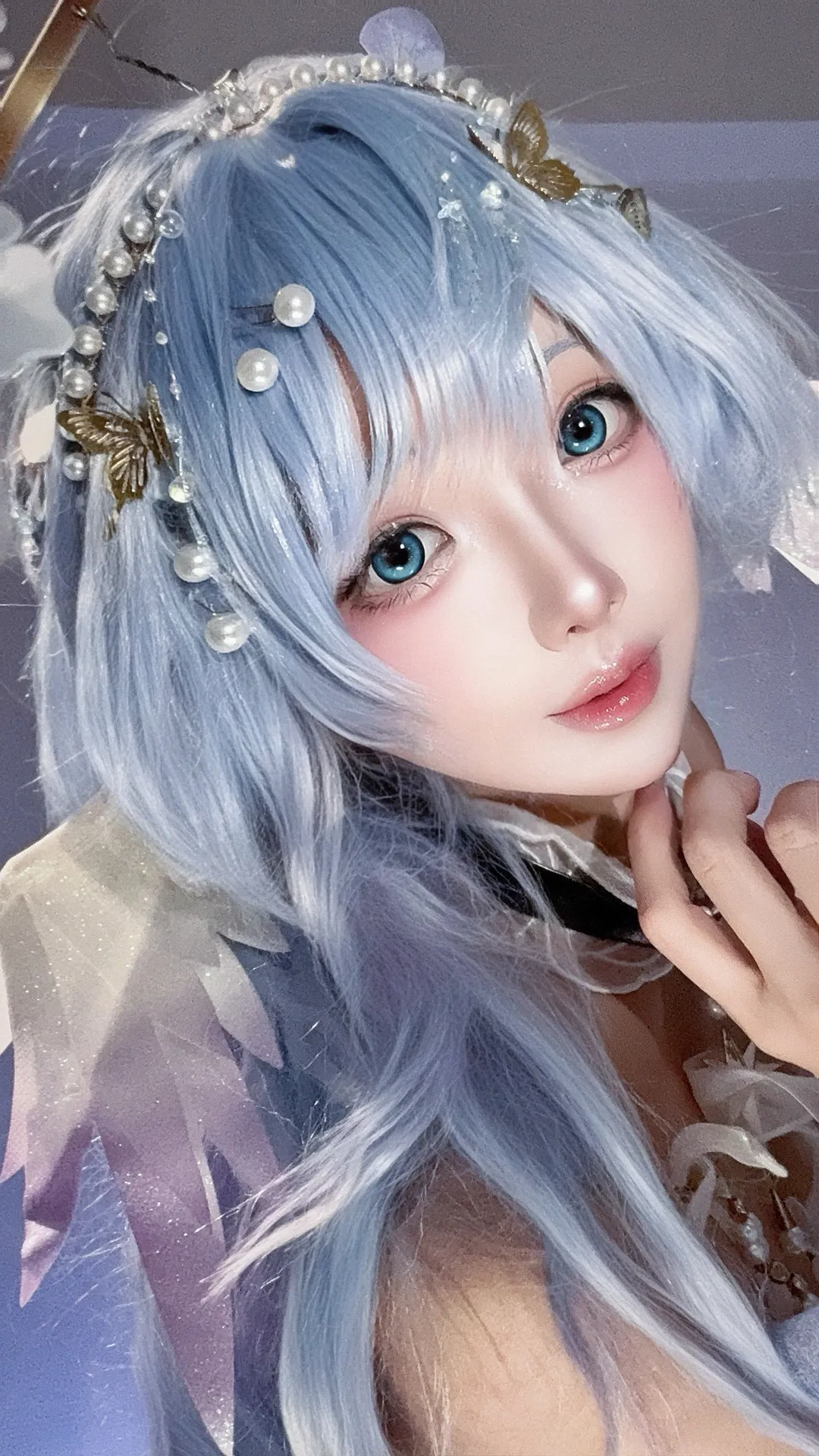 漫展日常, 冰藍色假髮cos, 夢幻系妝容, Bw漫展攻略, cosplay心得