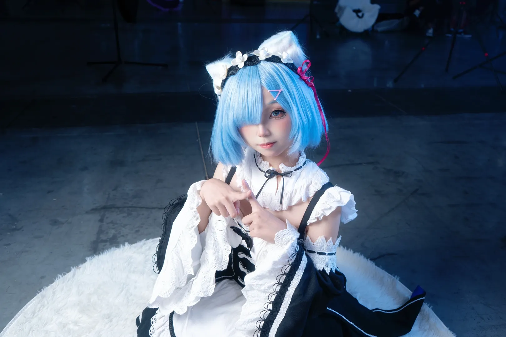 漫展返图, 从零开始的异世界生活, 蕾姆cos, cosplay场照, 无道具动作参考 - 第10张