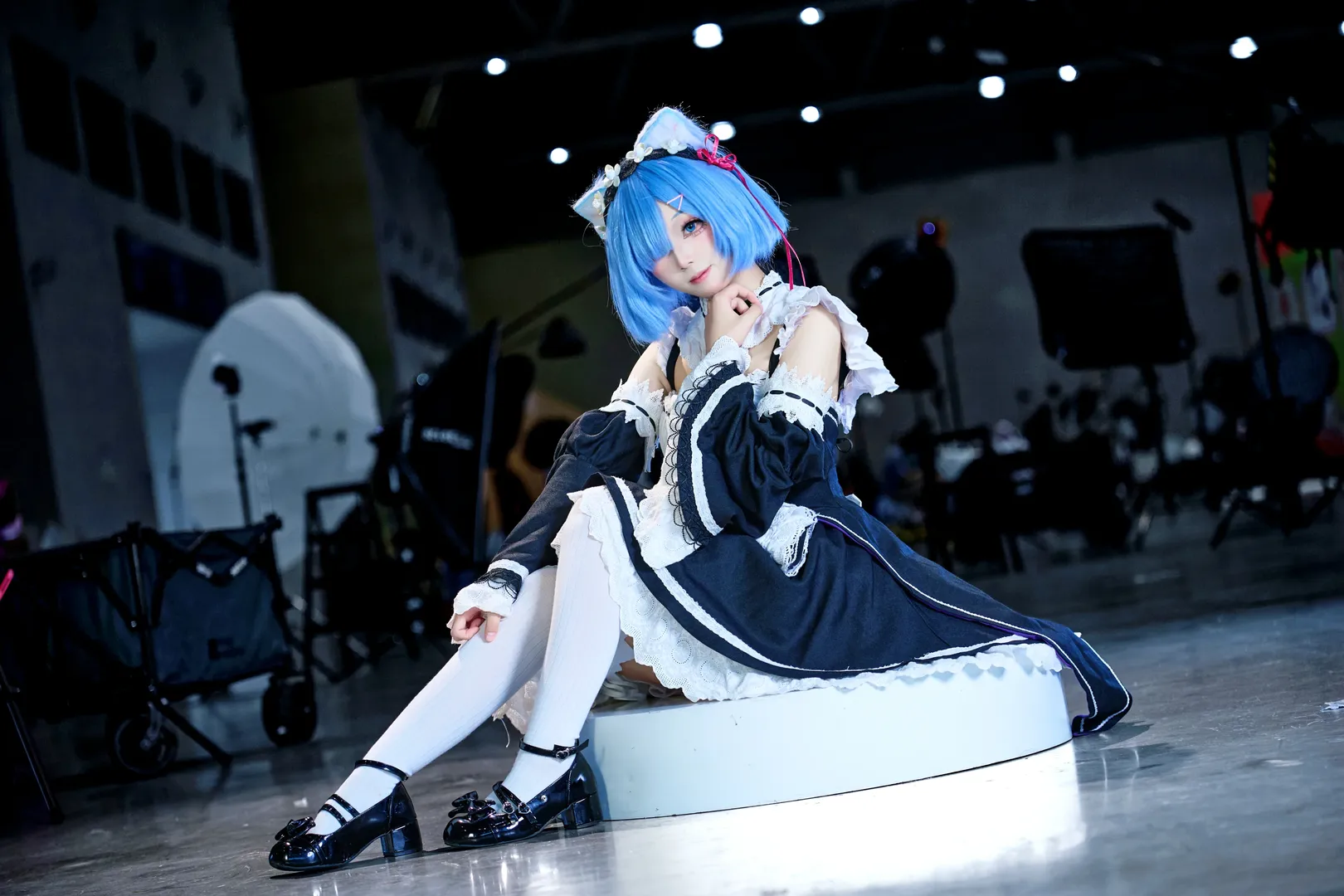 漫展返图, 从零开始的异世界生活, 蕾姆cos, cosplay场照, 无道具动作参考 - 第2张