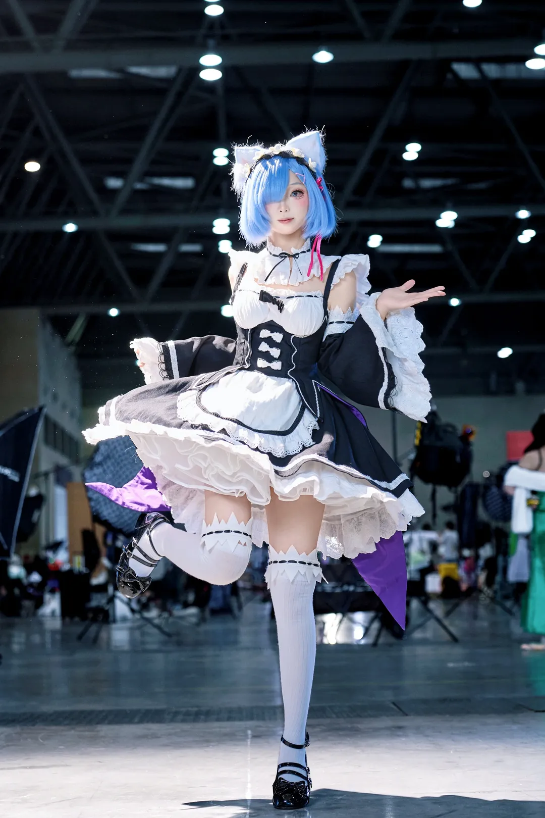 漫展返图, 从零开始的异世界生活, 蕾姆cos, cosplay场照, 无道具动作参考