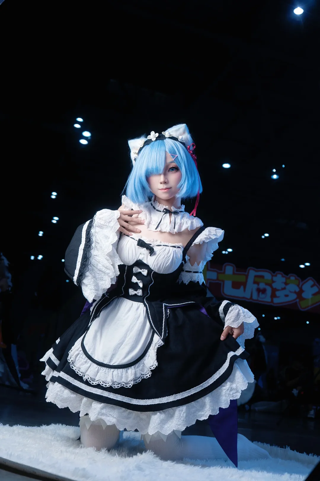 漫展返图, 从零开始的异世界生活, 蕾姆cos, cosplay场照, 无道具动作参考 - 第6张