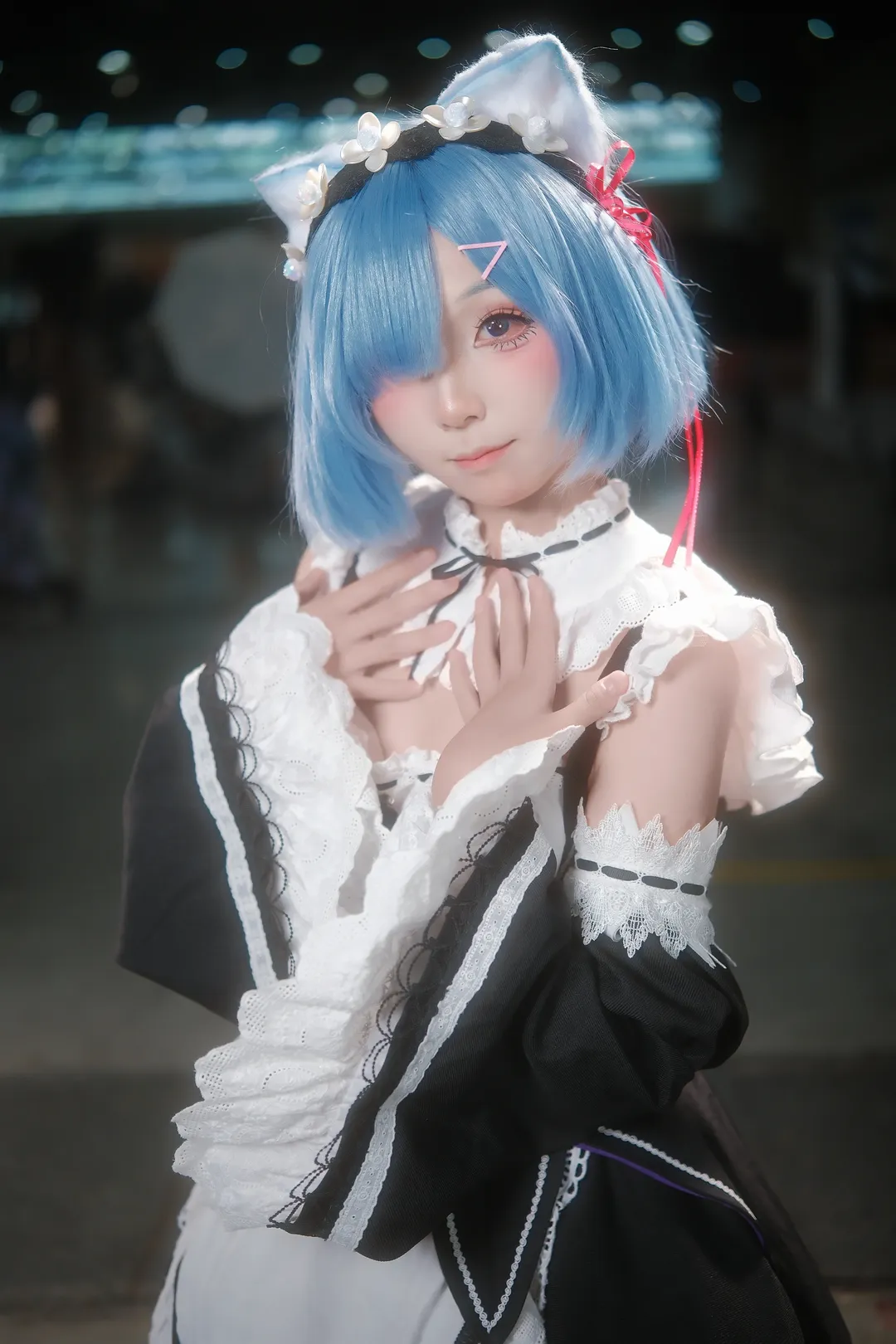 漫展返图, 从零开始的异世界生活, 蕾姆cos, cosplay场照, 无道具动作参考 - 第7张