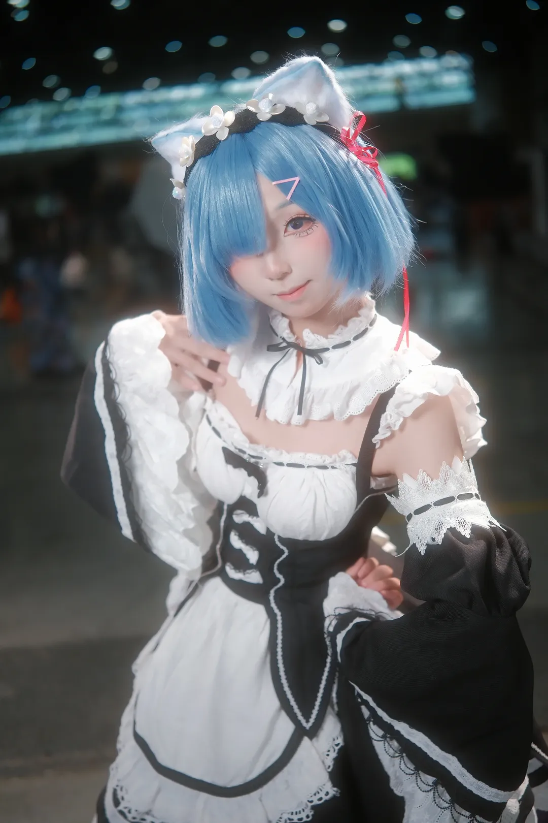 漫展返图, 从零开始的异世界生活, 蕾姆cos, cosplay场照, 无道具动作参考 - 第8张