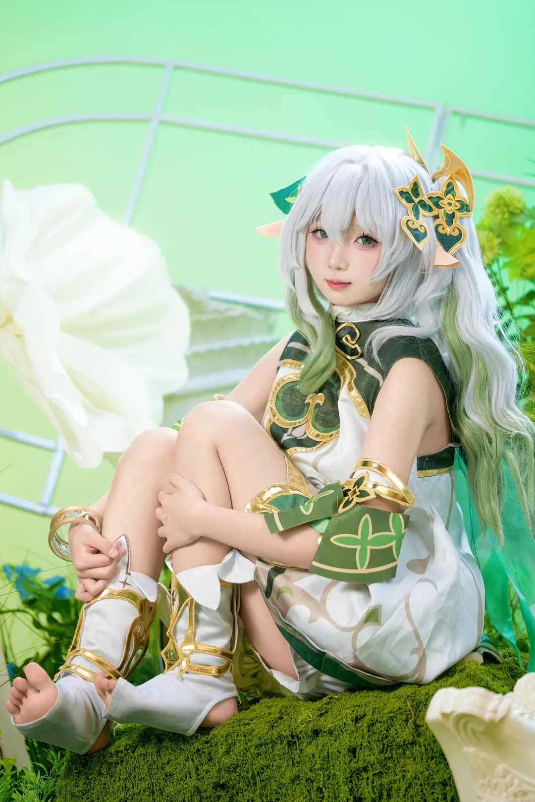 原神, 纳西妲cos, 小草神, 唯美cosplay, 森系摄影 - 第2张
