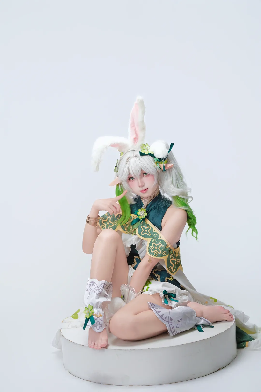 原神, cosplay, 纳西妲cos, 草神, 兔兔装 - 第2张