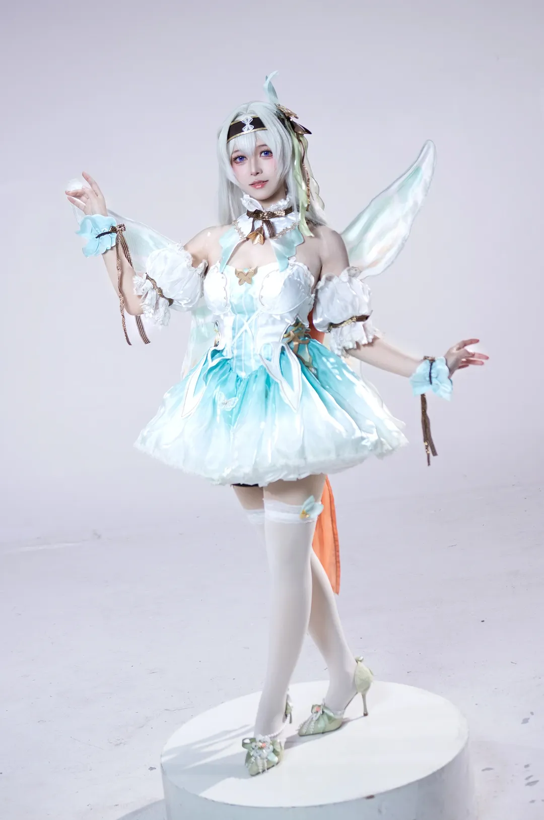 崩坏星穹铁道, 流萤cos, 二次元coser, 棚拍日常, 精灵公主cos