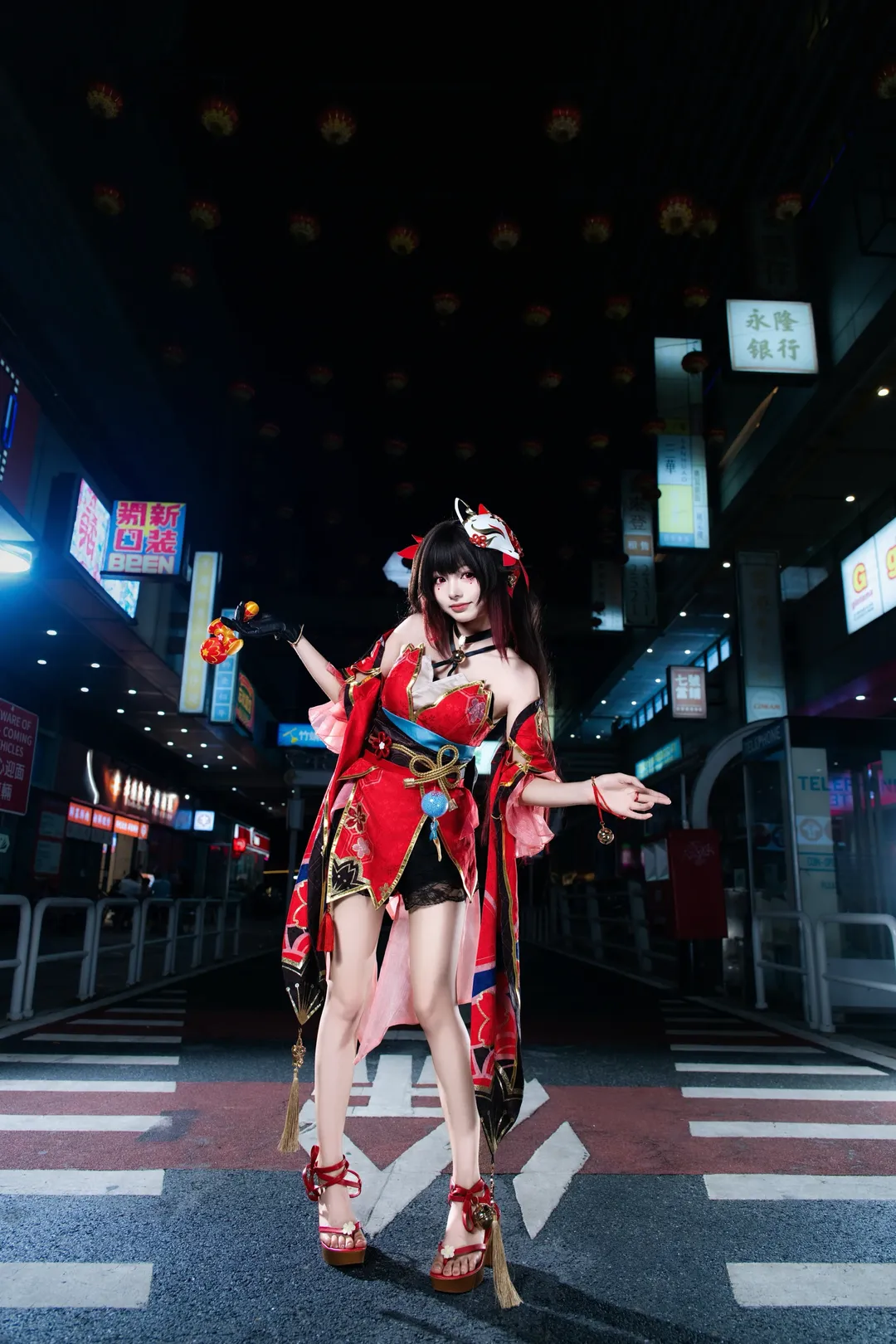 cosplay, 崩坏星穹铁道, 夜景拍摄, 花火cos, 佛山BGM一番街 - 第6张