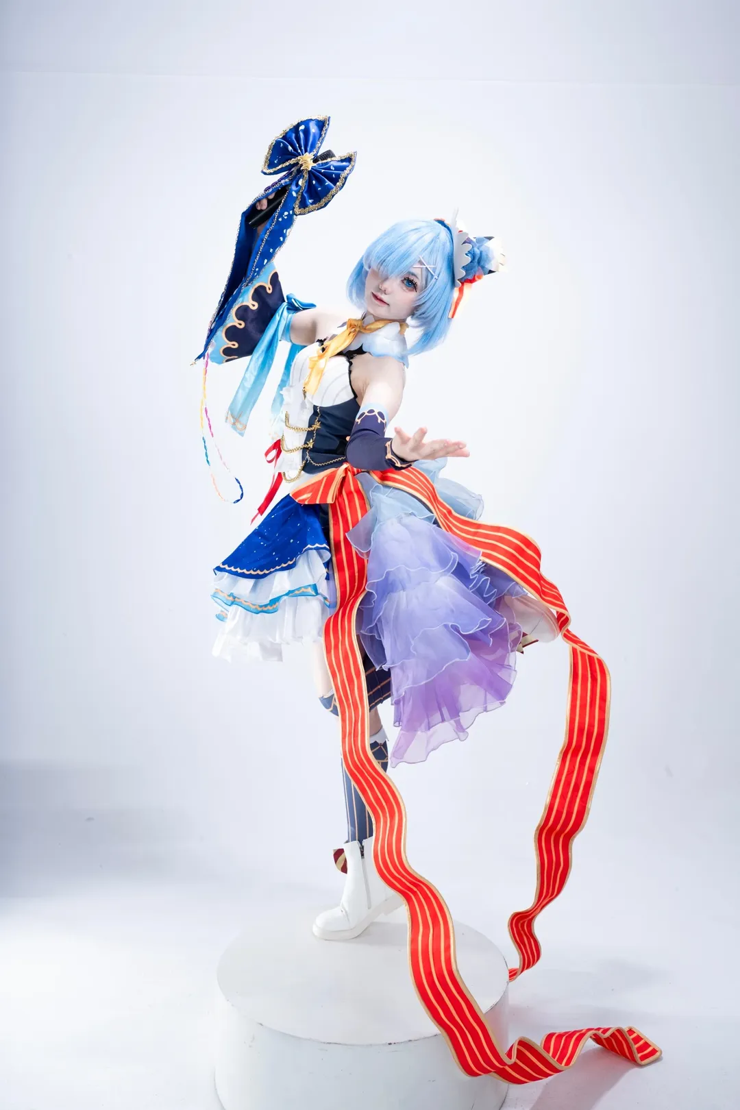 白棚拍摄, cosplay, 从零开始的异世界生活, 蕾姆cos, 打歌服 - 第3张