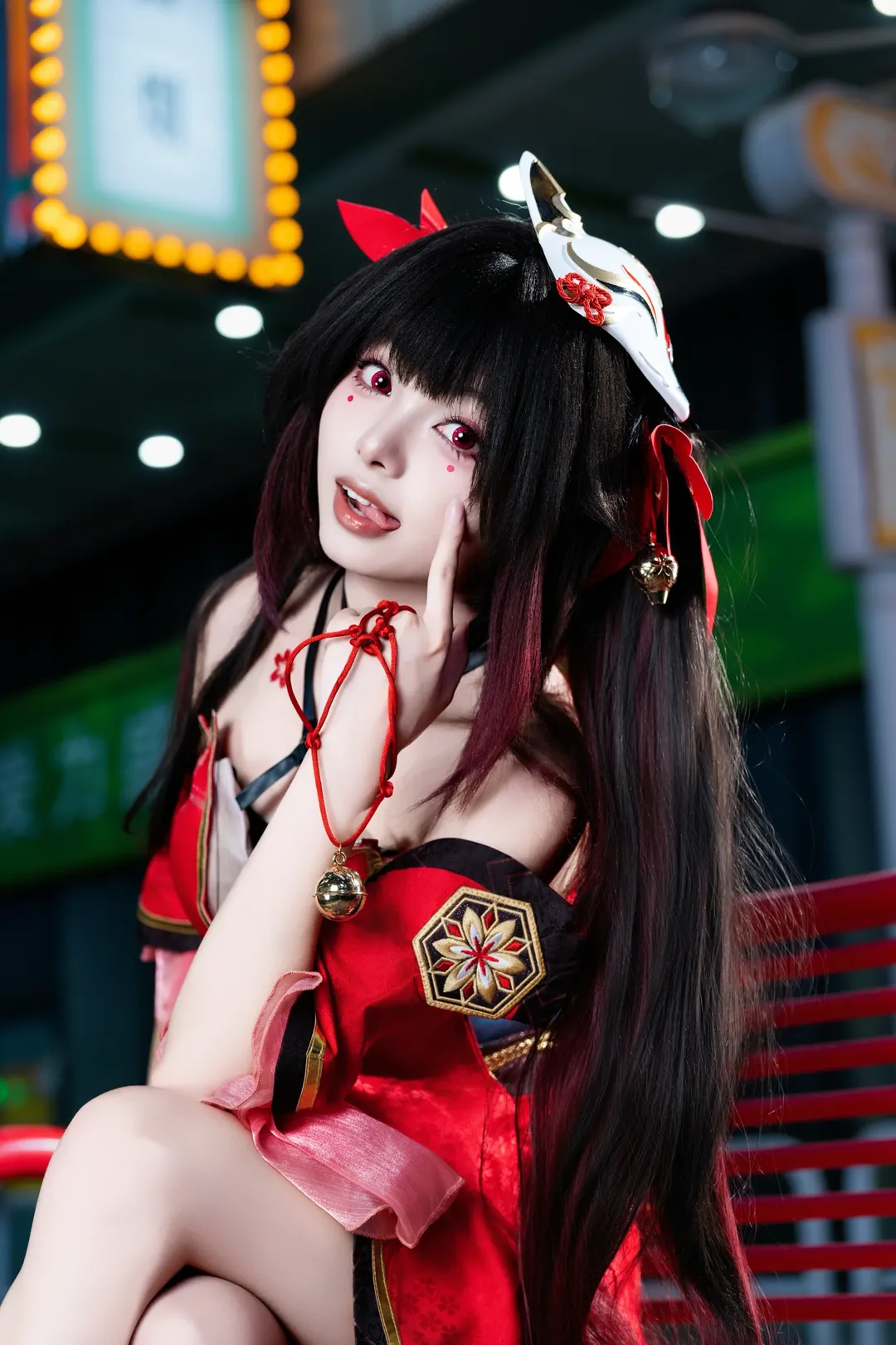 Honkai: Star Rail, Sparkle cosplay, Cosplay photography, Night view cosplay, Anime-style street photography
