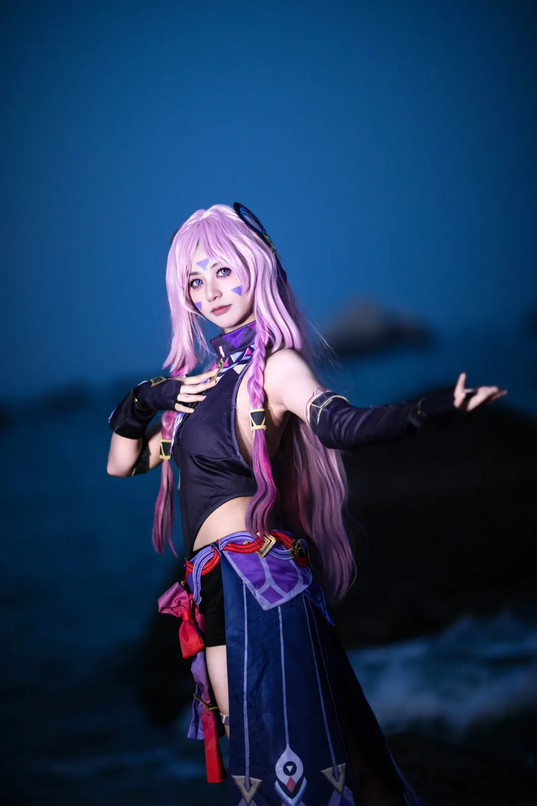 原神, 茜特菈莉cos, 黑曜石奶奶, 厦门cos, 海边cosplay - 第2张