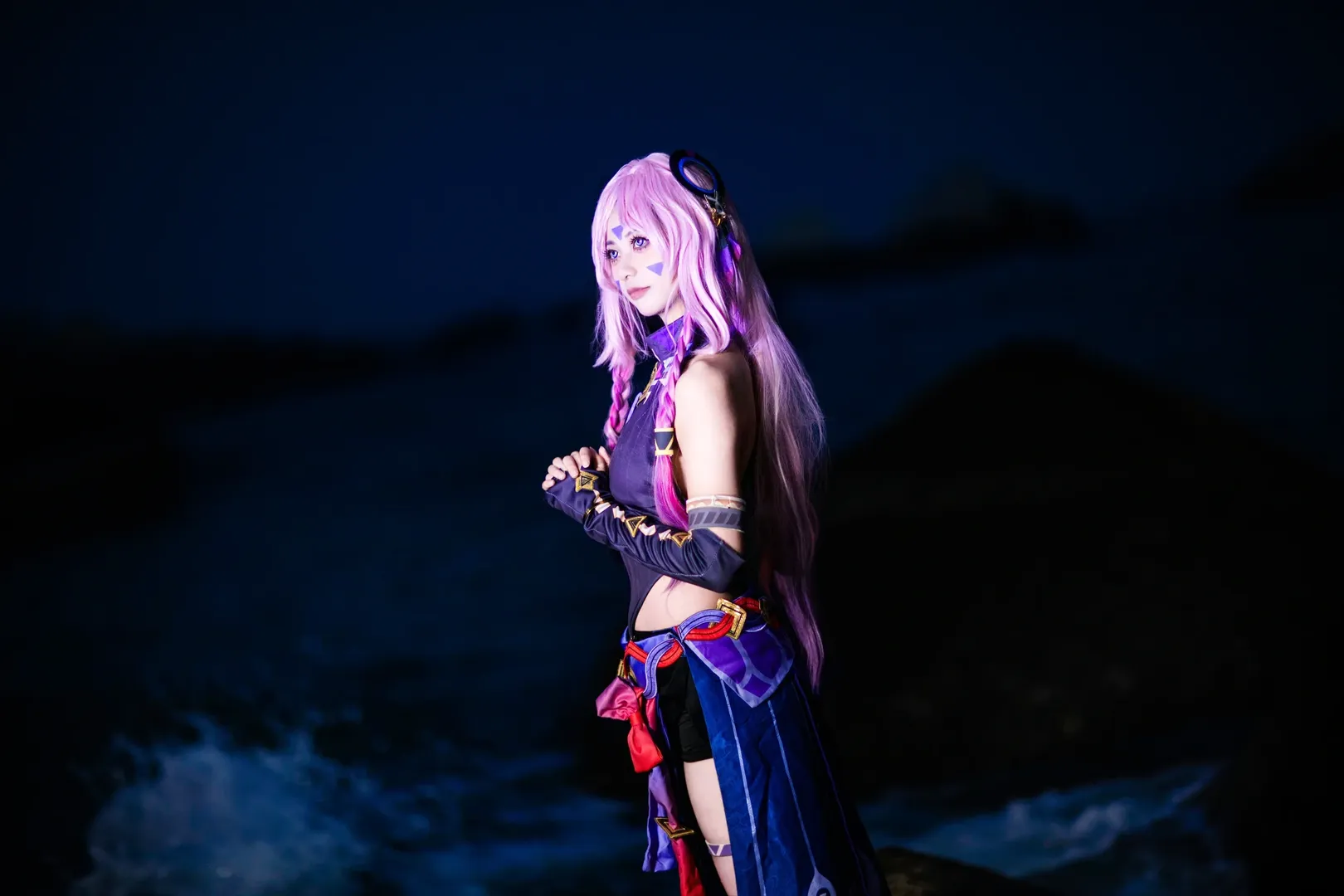 原神, 茜特菈莉cos, 黑曜石奶奶, 厦门cos, 海边cosplay - 第4张