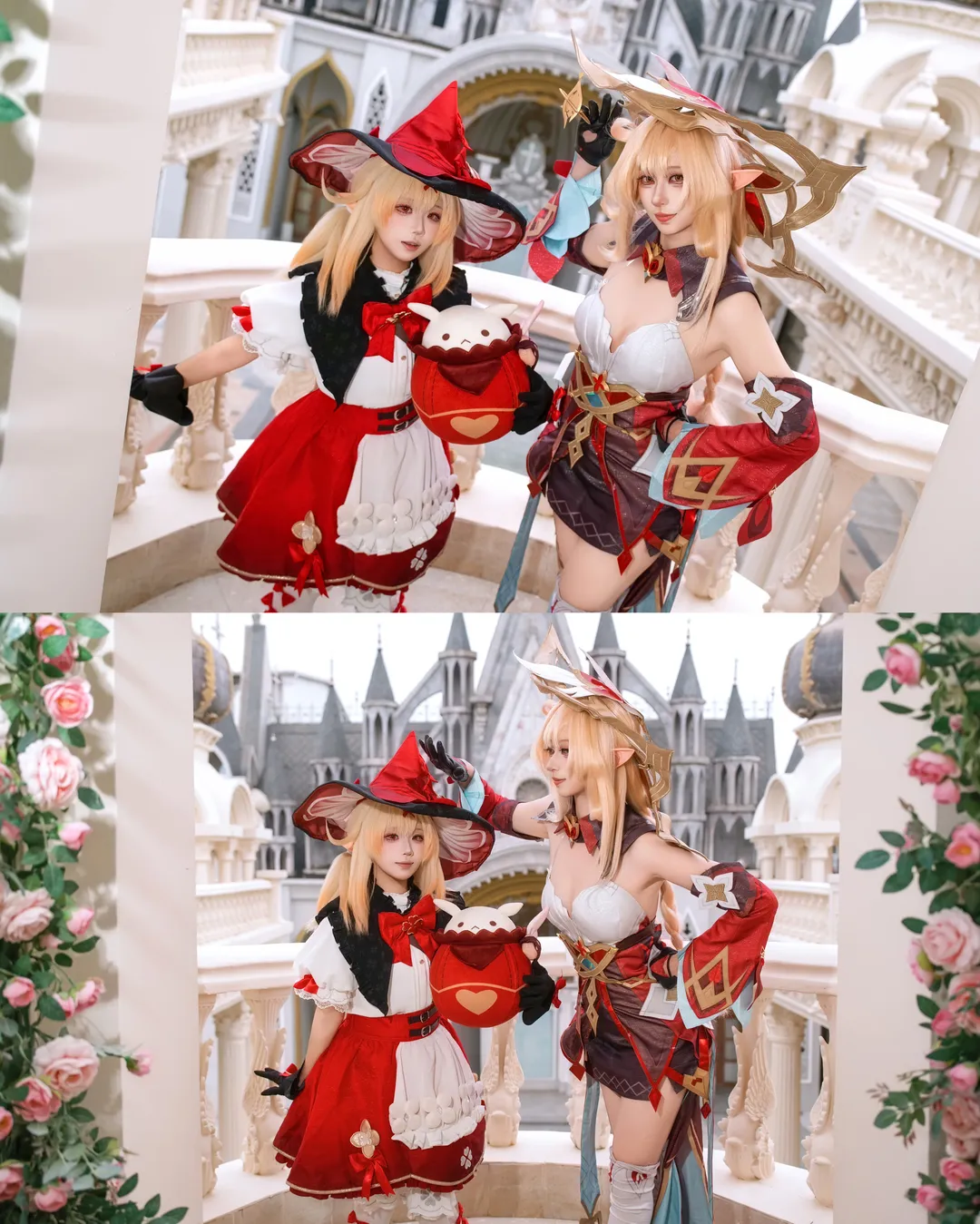 原神, キャラクター再現, クレー コスプレ, アリス, 二人コスプレ - 3枚目
