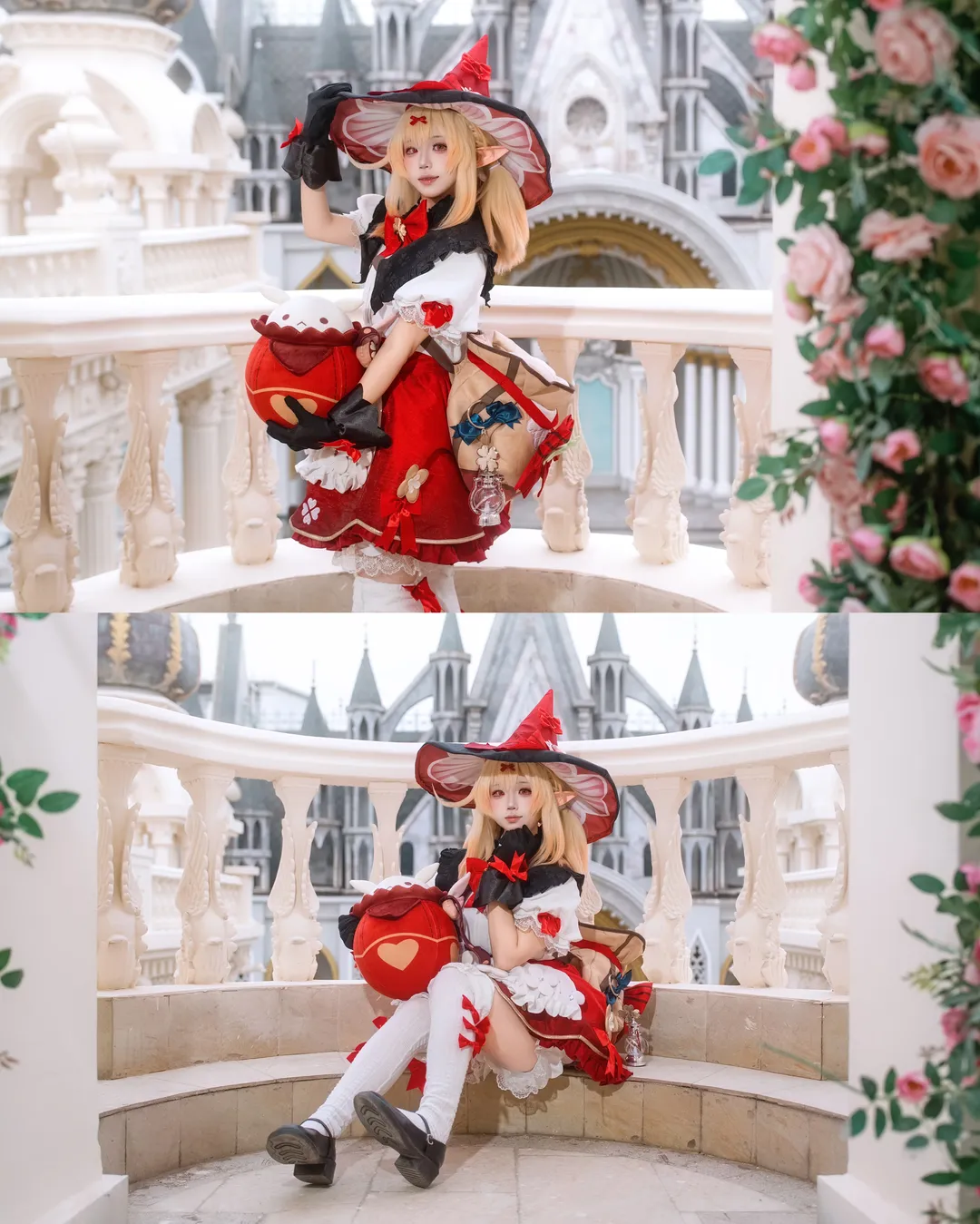 原神, キャラクター再現, クレー コスプレ, アリス, 二人コスプレ - 5枚目
