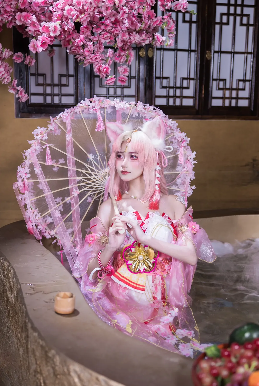 永劫无间, Cosplay摄影, 胡桃cos, 樱云天女, 古风汉元素 - 第3张