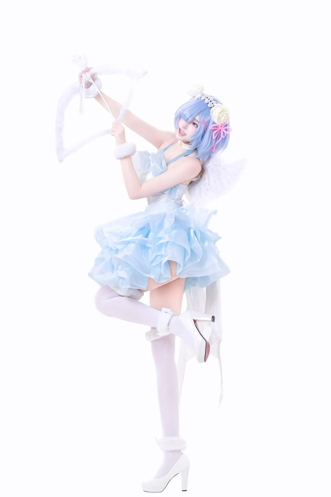 二次元, 蕾姆cos, 从零开始的异世界, cosplay摄影, 天使蕾姆 - 第3张