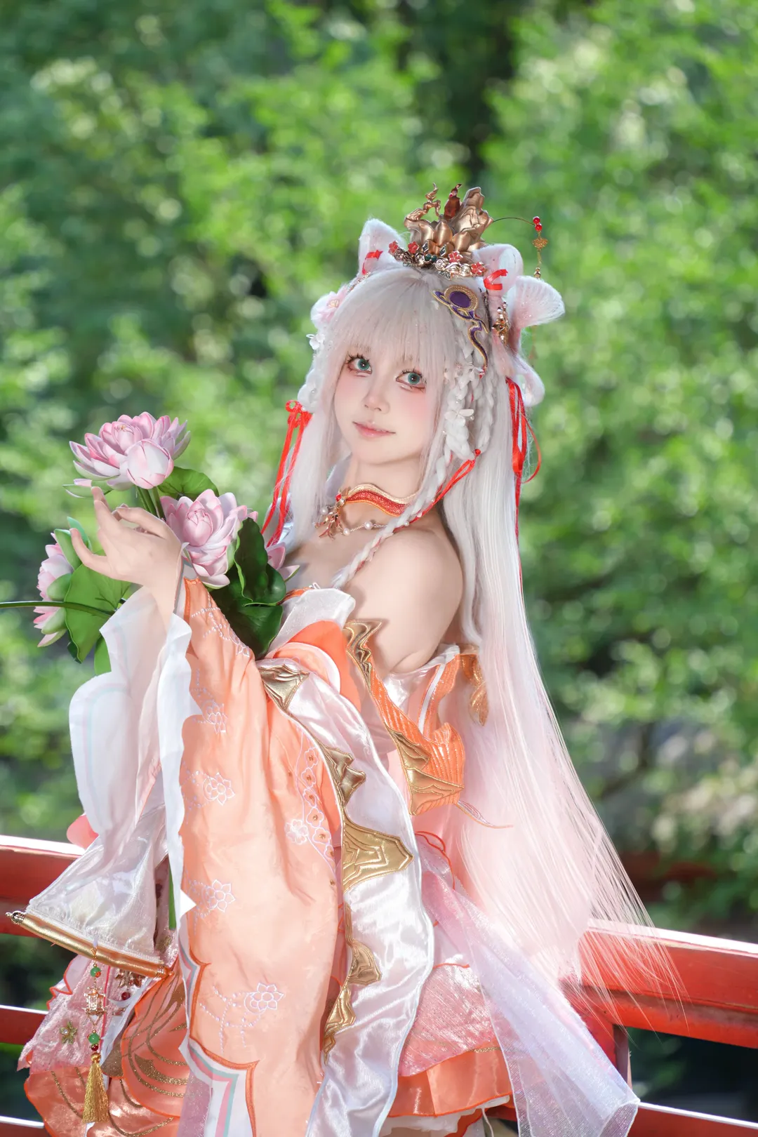 Character accuracy, Honor of Kings, Garden photography, Chinese aesthetics, Xishi cosplay