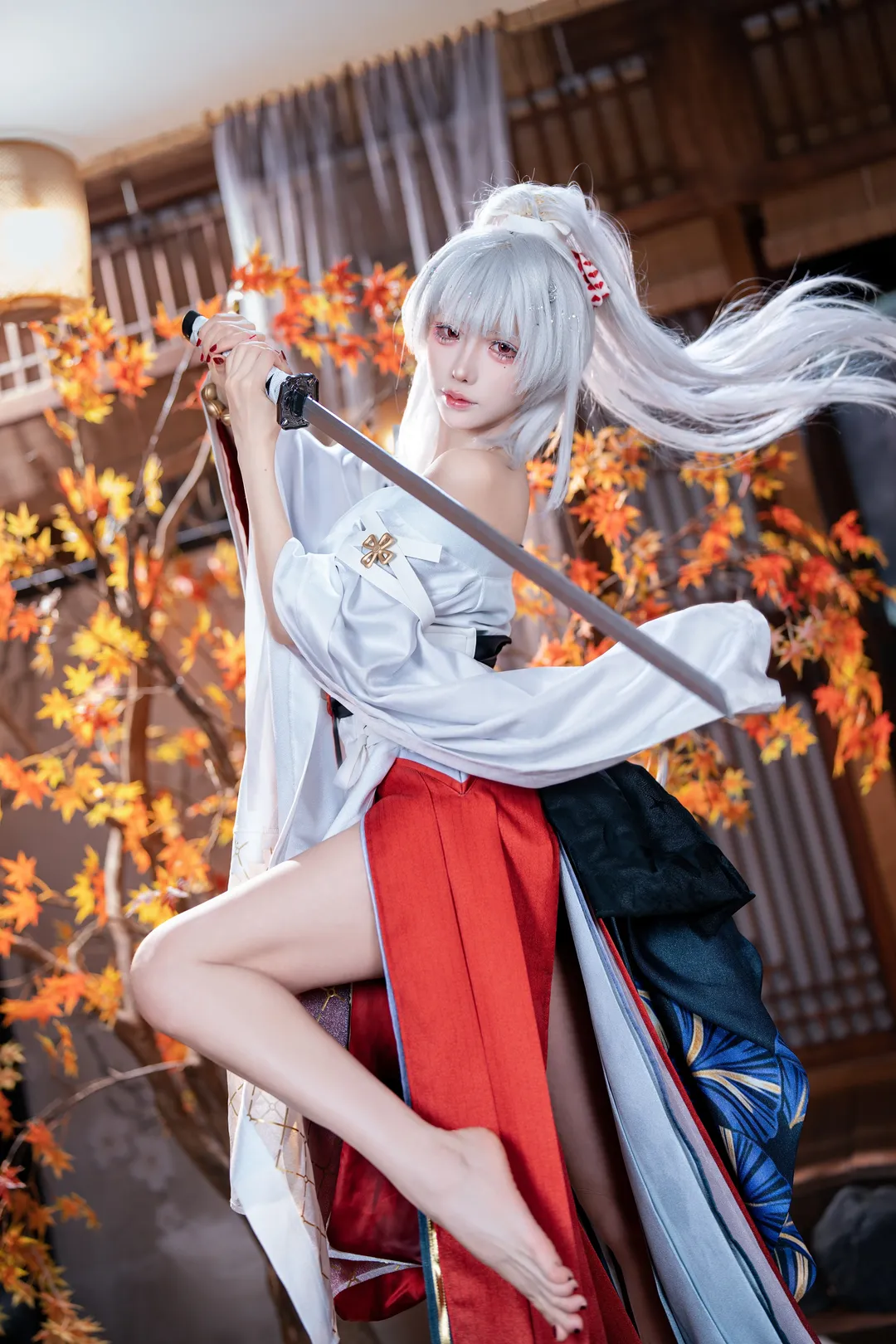 鸣潮, 和风摄影, 氛围感写真, 绯雪cos, cosplay棚拍 - 第5张