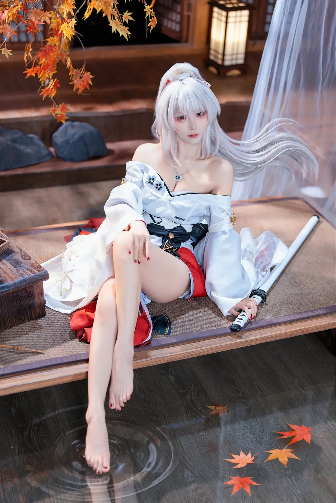 鸣潮, 和风摄影, 氛围感写真, 绯雪cos, cosplay棚拍 - 第8张